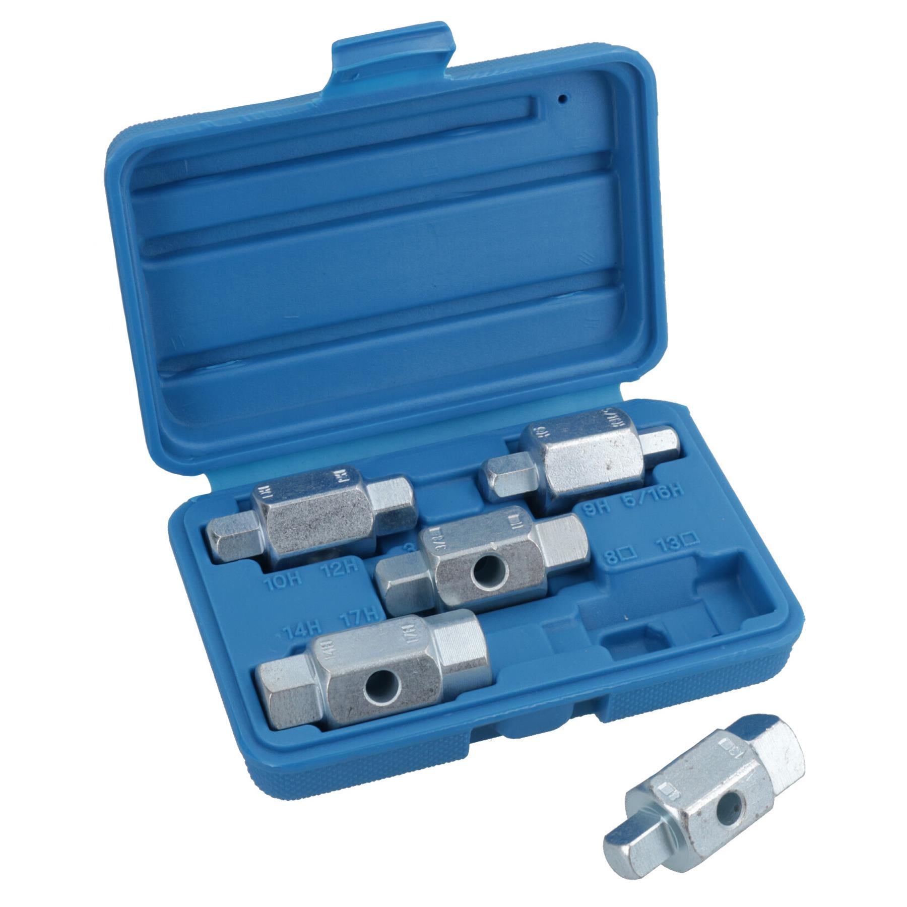 Drain Sump Plug Key Tool Set Axles Gear Box Car Repair Oil Change TE168