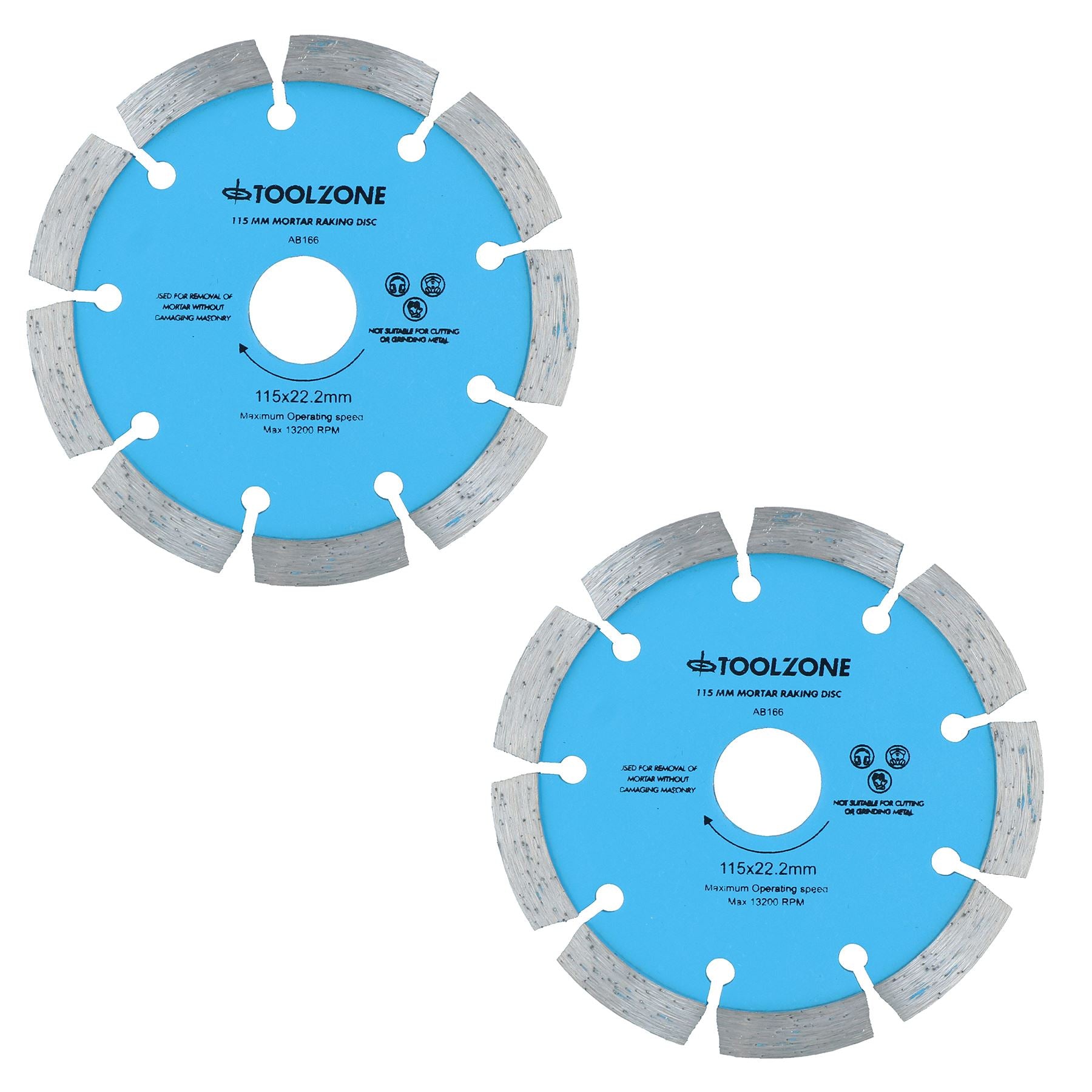 115mm x 8mm Mortar Raking Diamond Pointing Disc Blade Masonry 4-1/2”
