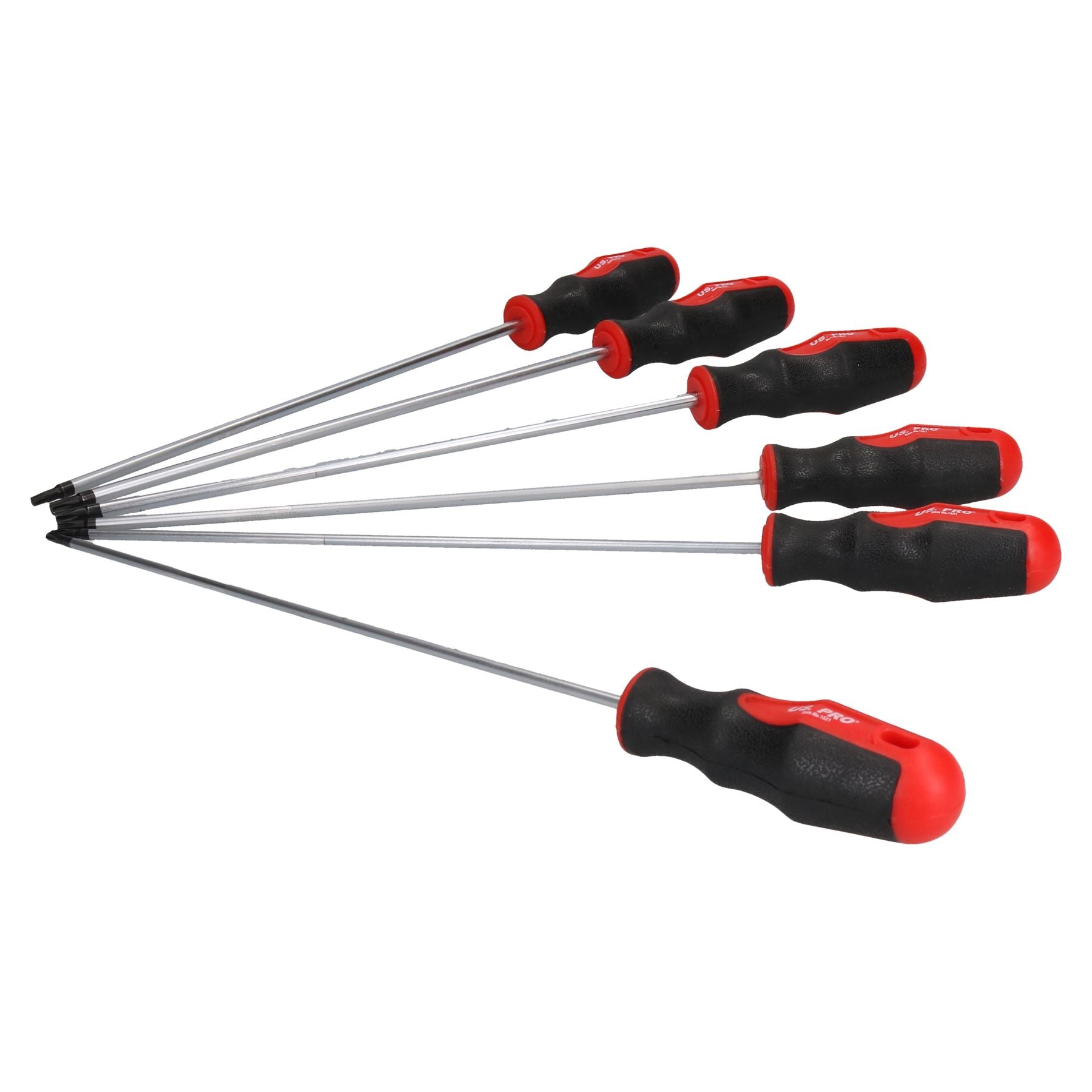 6pc Torx screwdriver set extra long T10 - T30 by U.S.Pro Tools AT387