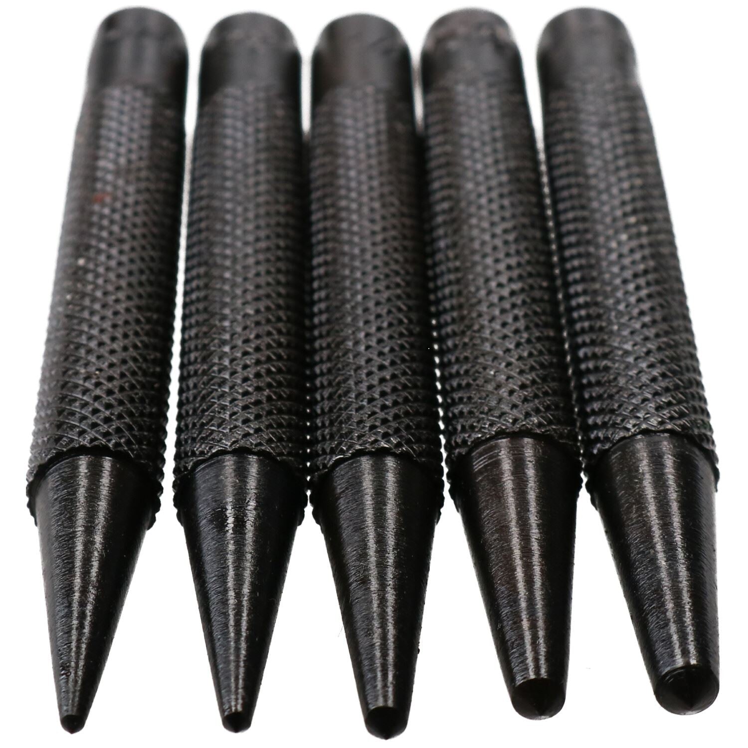 5pc Steel Centre Punch Metal Nail Brads Dot Starter Marking Set 1/16" - 3/16"