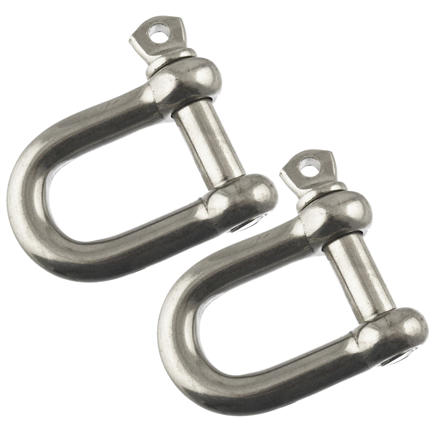D Shackle Dee Link M6 - M12 Galvanised Steel Lifting Towing Rigging Pin Loop