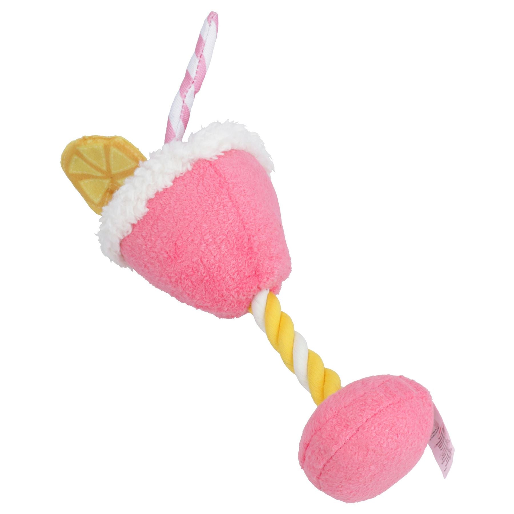 Dog Puppy Gift Cocktail Rope Toy Drink Themed Soft Plush Toy Present