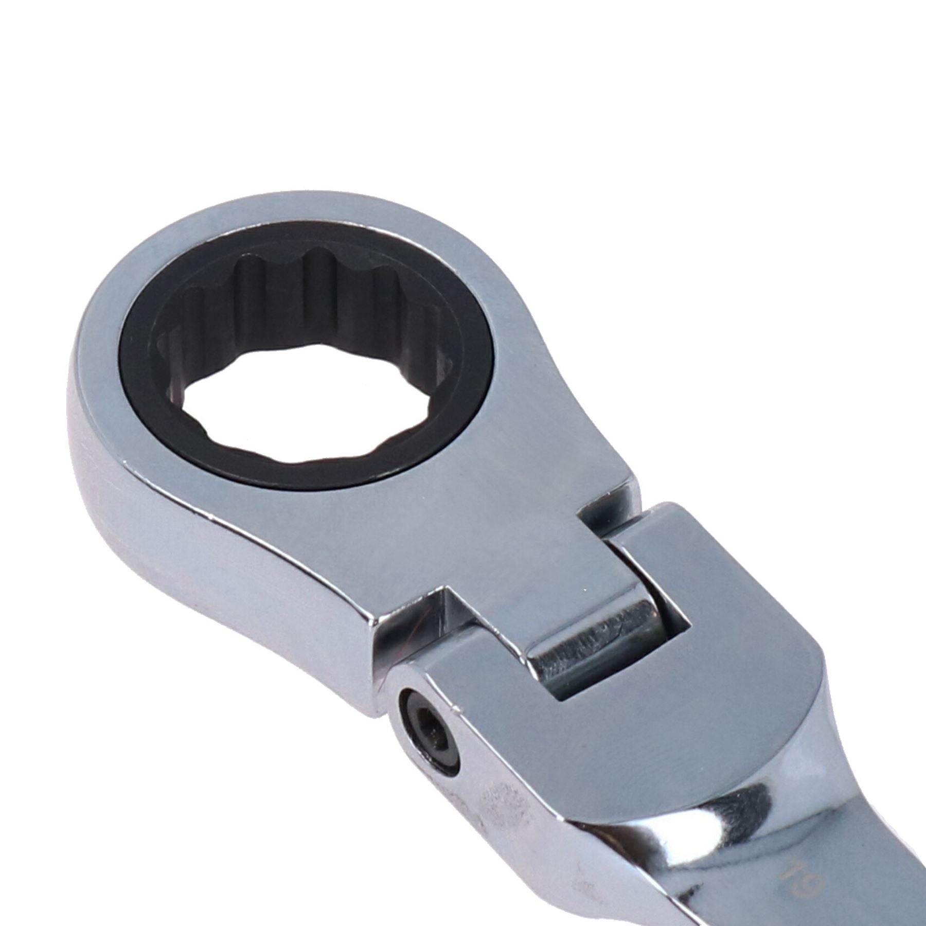 Stubby Metric Flexi Ratchet Spanners / Spanner Set 12pc 8mm-19mm AT150