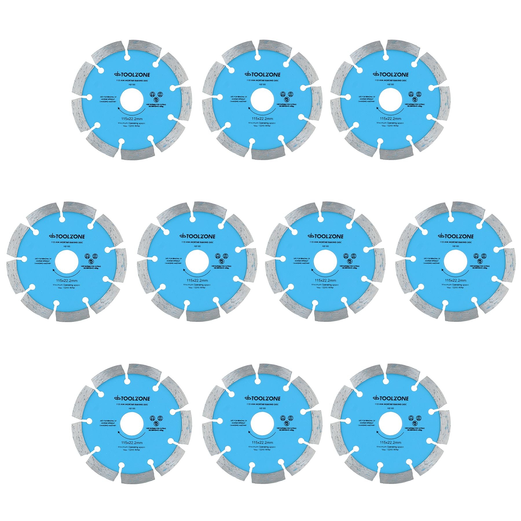 115mm x 8mm Mortar Raking Diamond Pointing Disc Blade Masonry 4-1/2”