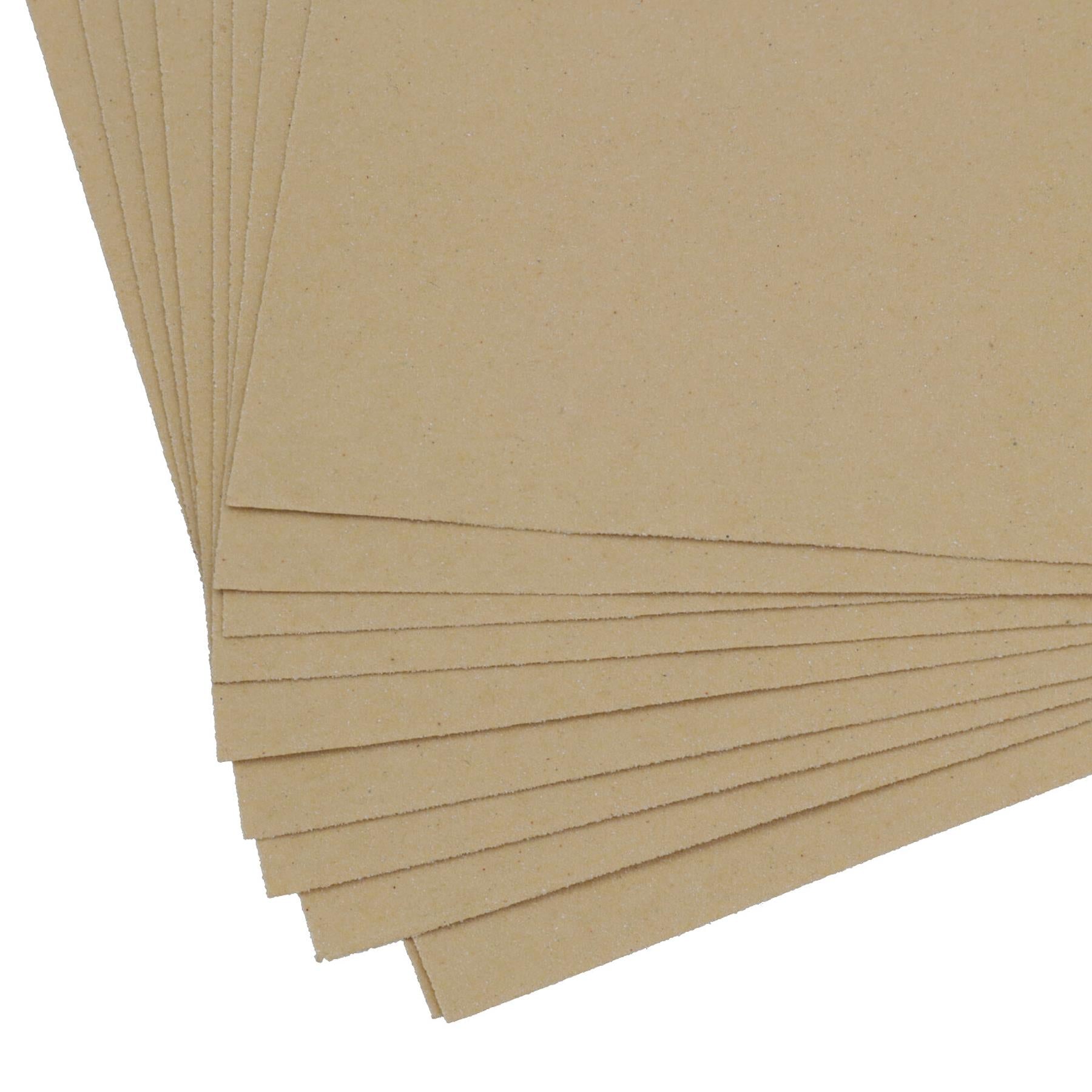 10pc Assorted Sandpaper Sanding Sheets For Metal Wood Plastic Coarse 60 Grit