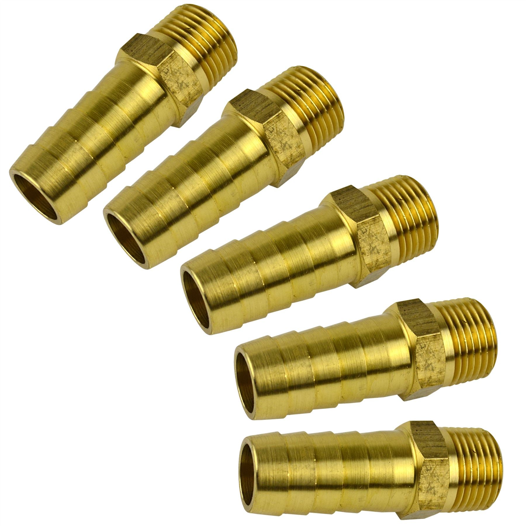1/2" BSP Threaded Hose Tail Fitting for 1/4" 5/16" 3/8" 1/2" 3/4" Pipe Hose
