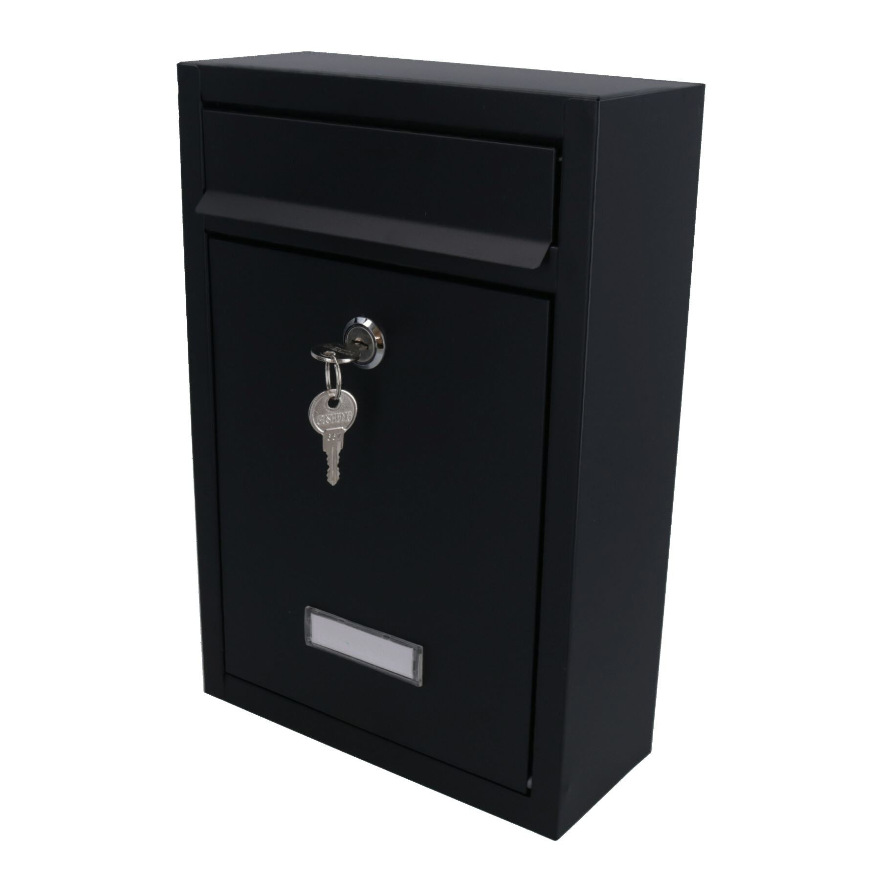 Modern Style Letter Post Mail Box Metal Wall Door Gate House Lockable Garden