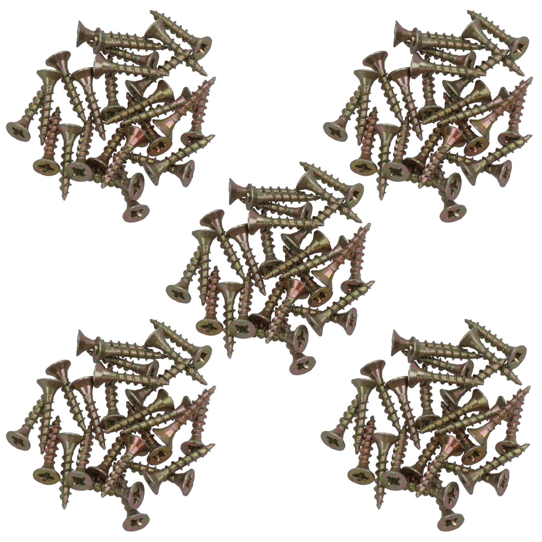3.5mm x 20mm Countersunk Wood Chipboard Screw Fasteners PZ2 Drive