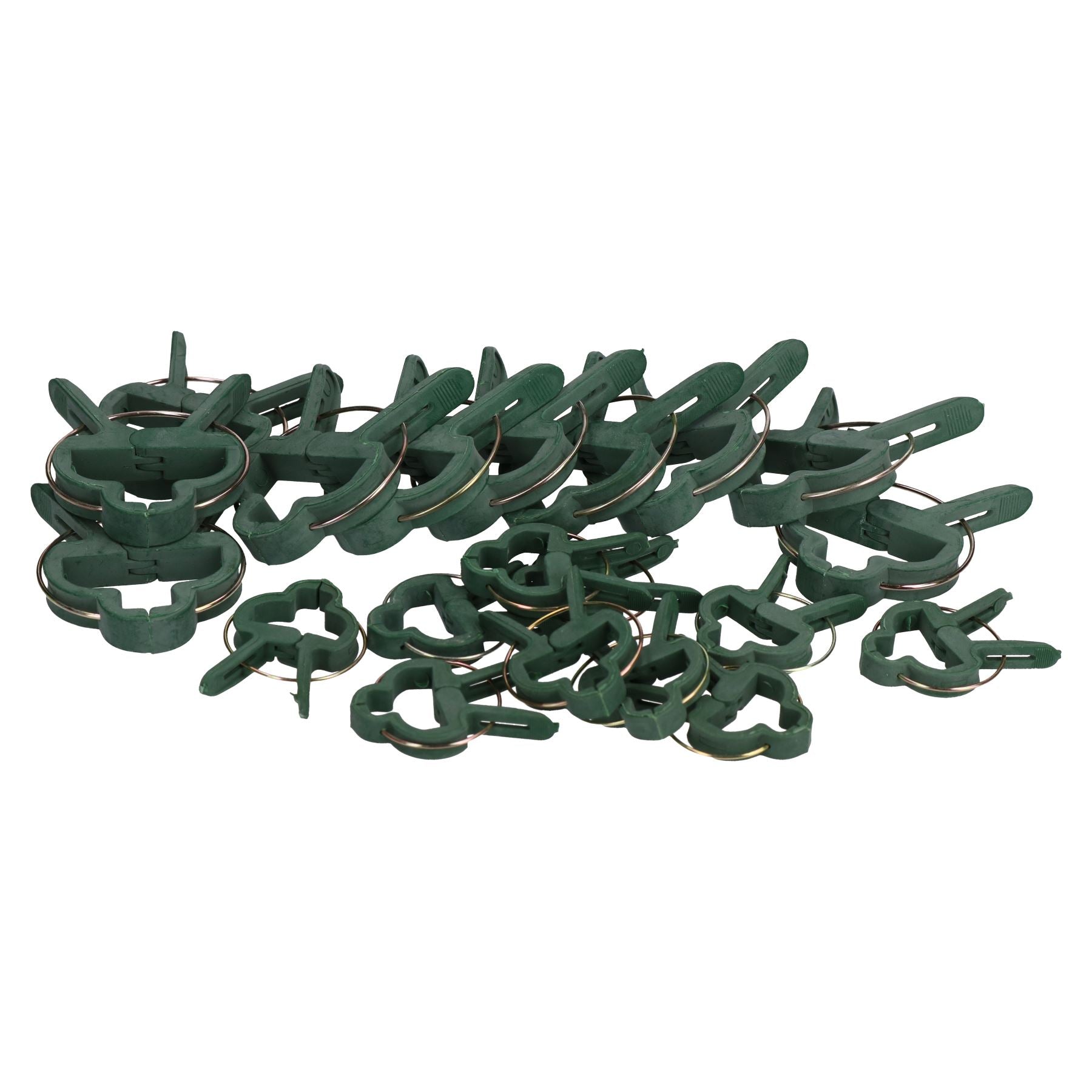 Plant / Flower Plastic Sprung Clip / Ties Holder 30mm & 45mm 20pc Set GAR44