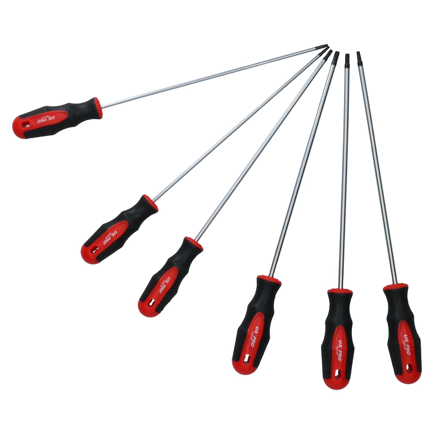 6pc Torx screwdriver set extra long T10 - T30 by U.S.Pro Tools AT387