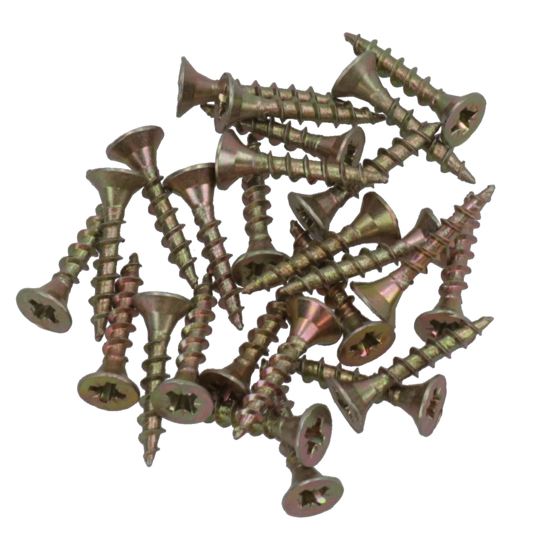3.5mm x 20mm Countersunk Wood Chipboard Screw Fasteners PZ2 Drive