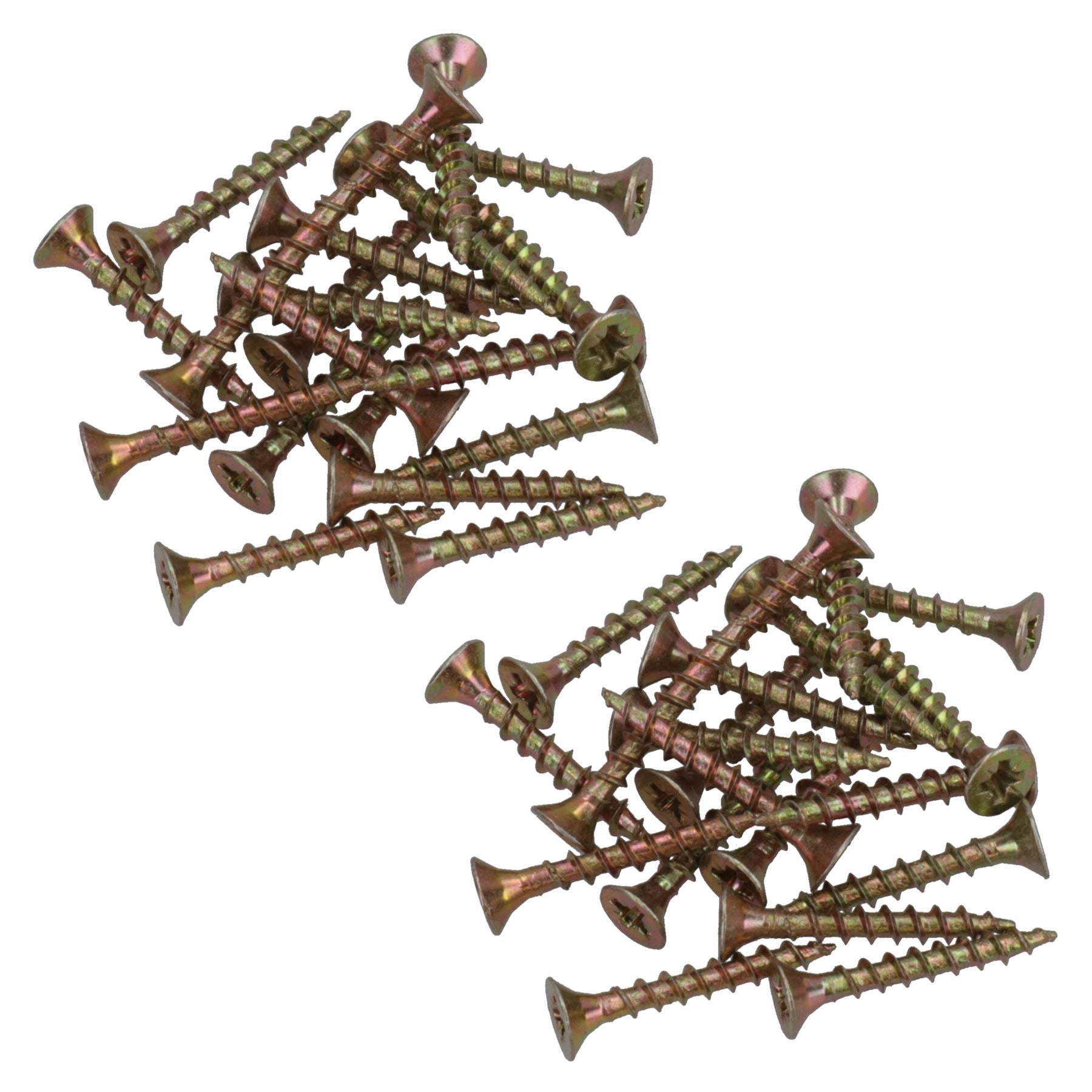 3.5mm x 25mm Countersunk Wood Chipboard Screw Fasteners PZ2 Drive