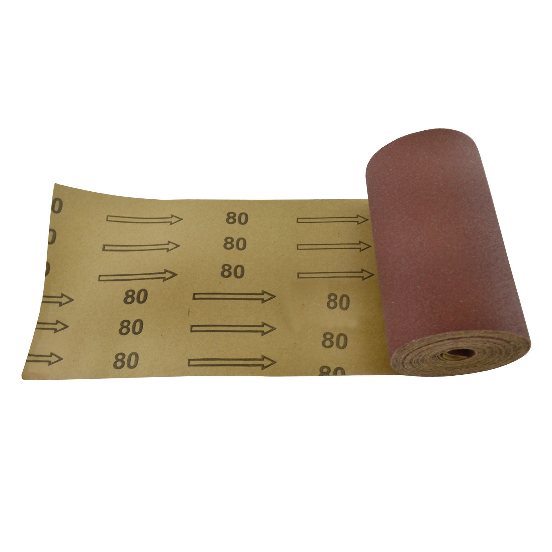 5m x 115mm Sandpaper Roll 60 / 80 / 120 Grit Abrasive Aluminium Oxide
