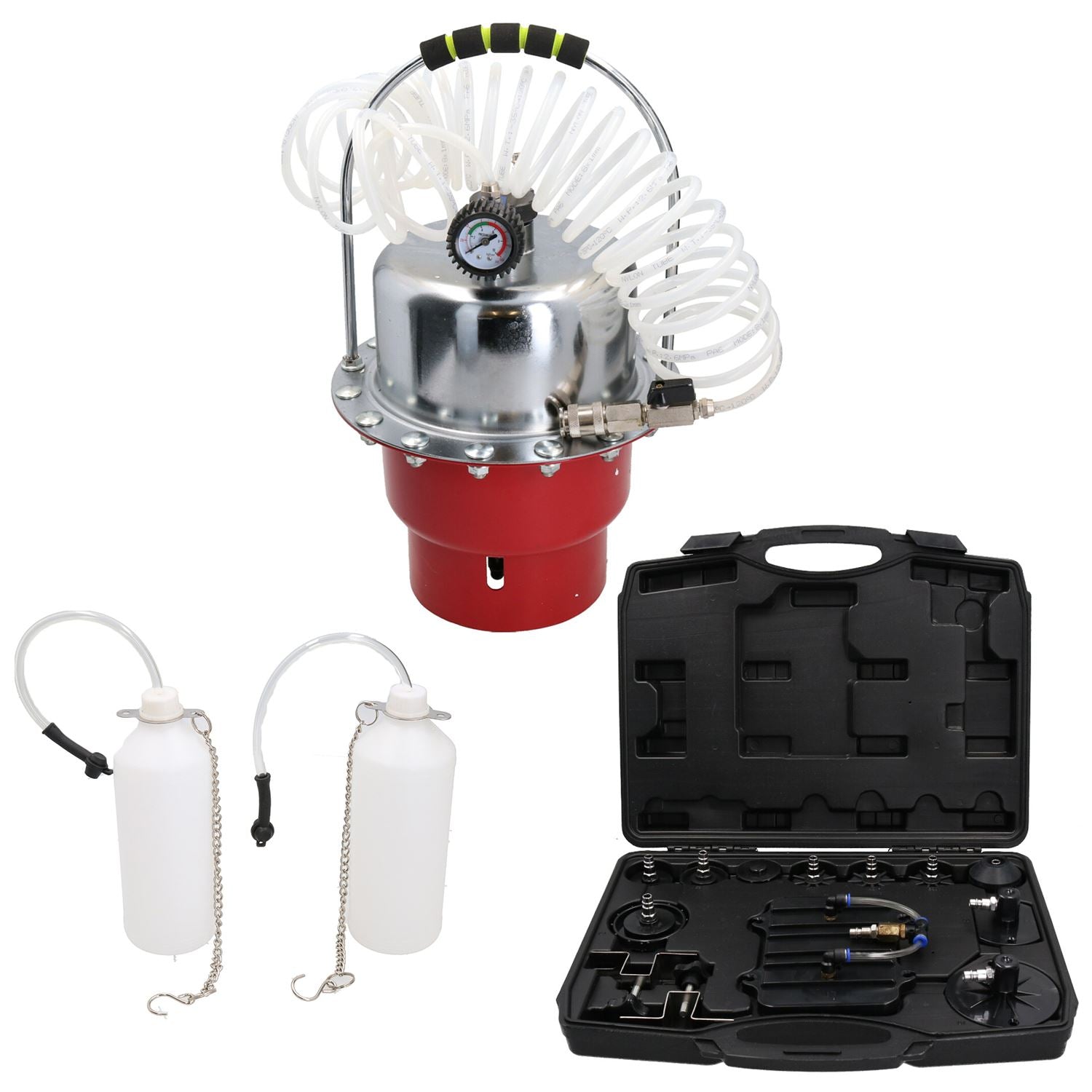 Labwork Portable Pneumatic Brake & Clutch Bleeder Kit – 5L Tank, 10-40 PSI, With 17.65ft Hose 3 thumbnail image