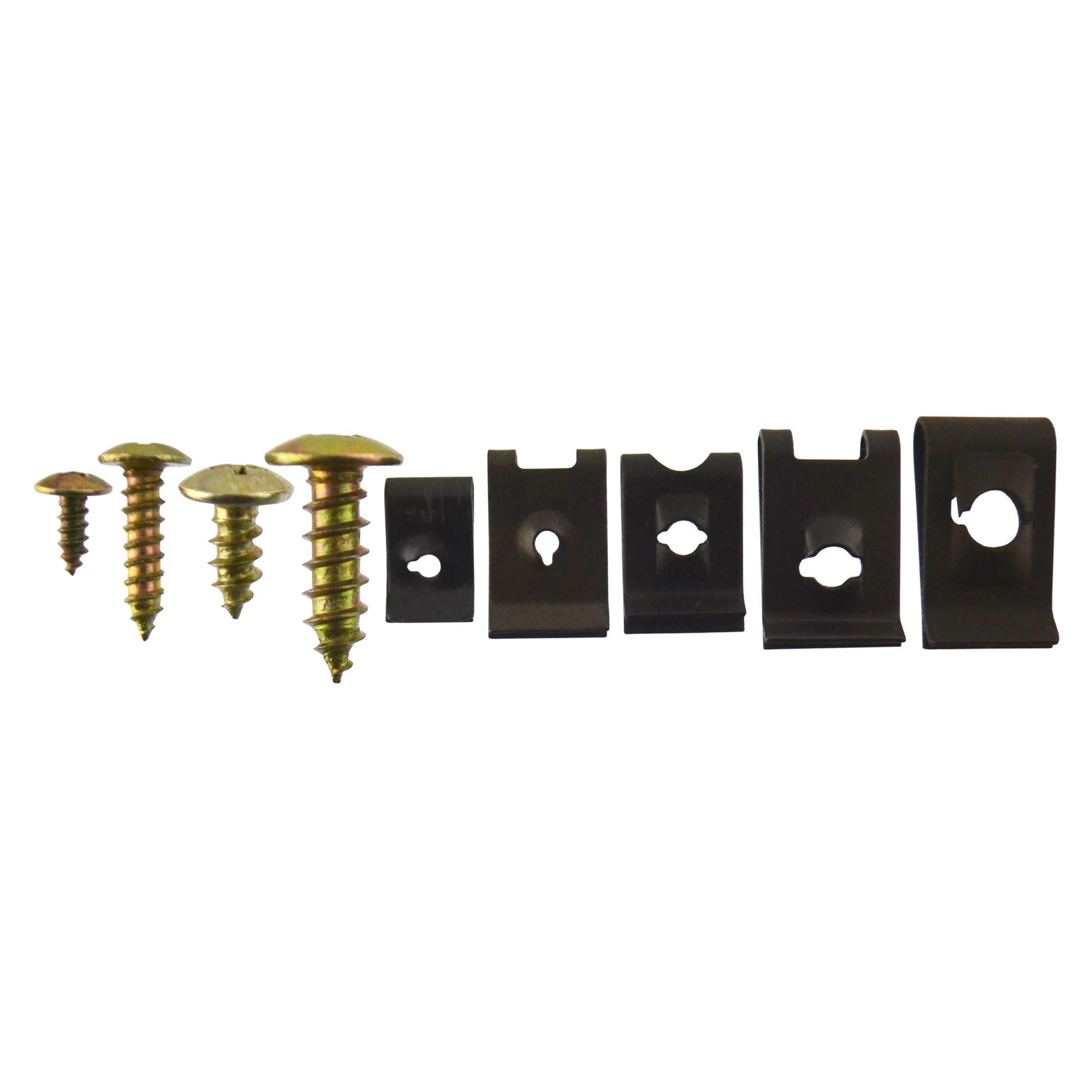 Screw And U Type Cushion Speed Clips Assortment Kit Fastener Trim Panel 170pcs