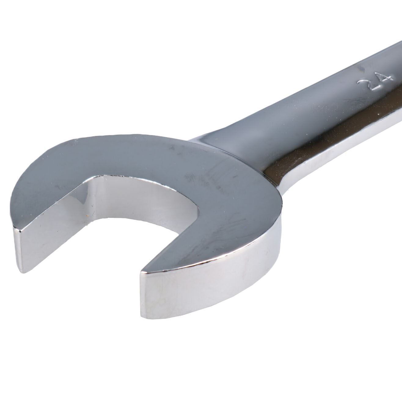 24mm Ratchet Combination Spanner Metric Wrench 72 Teeth Ring Open Ended