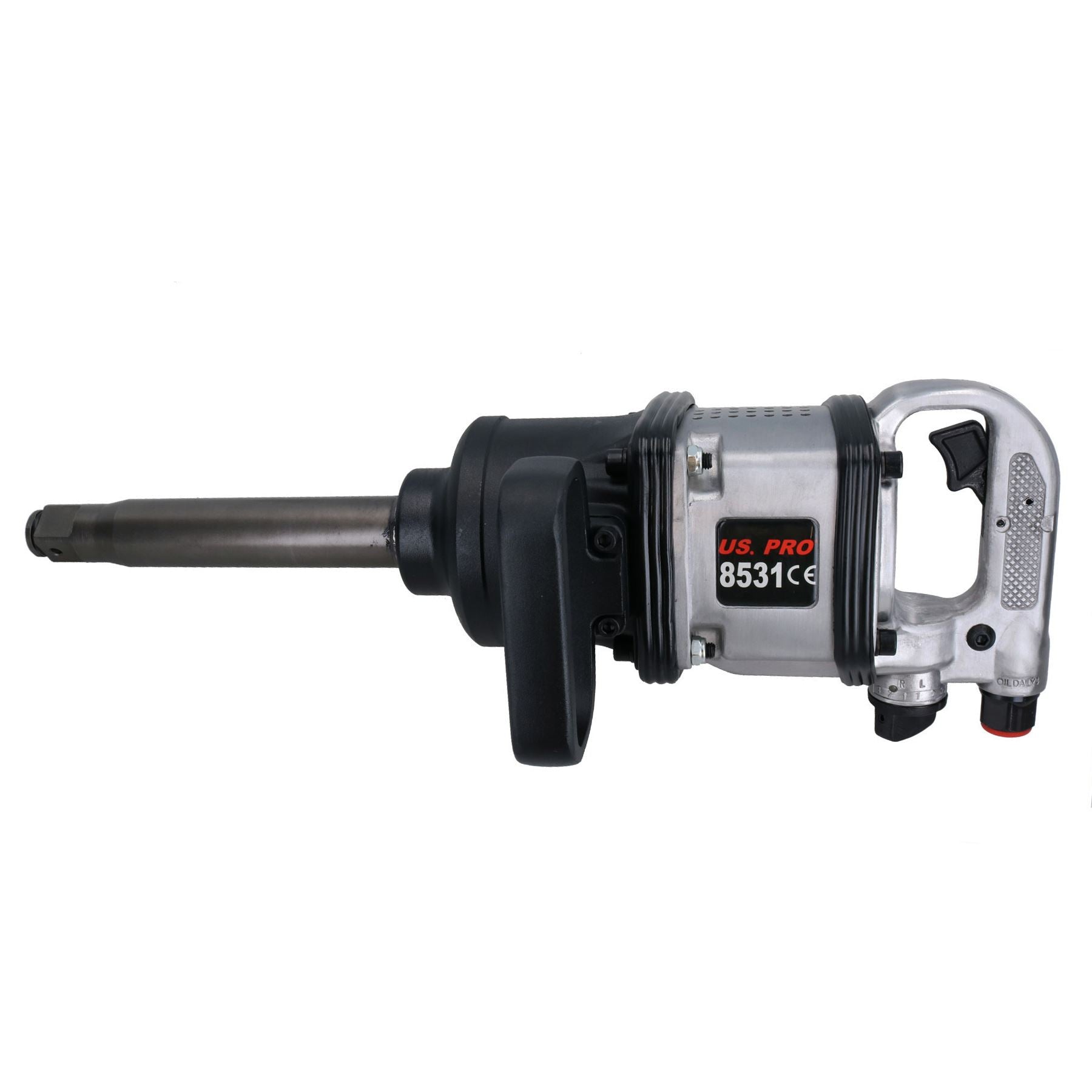 1"drive Industrial Impact Gun long anvil lever control 1600ft-lb U.S.PRO AT525
