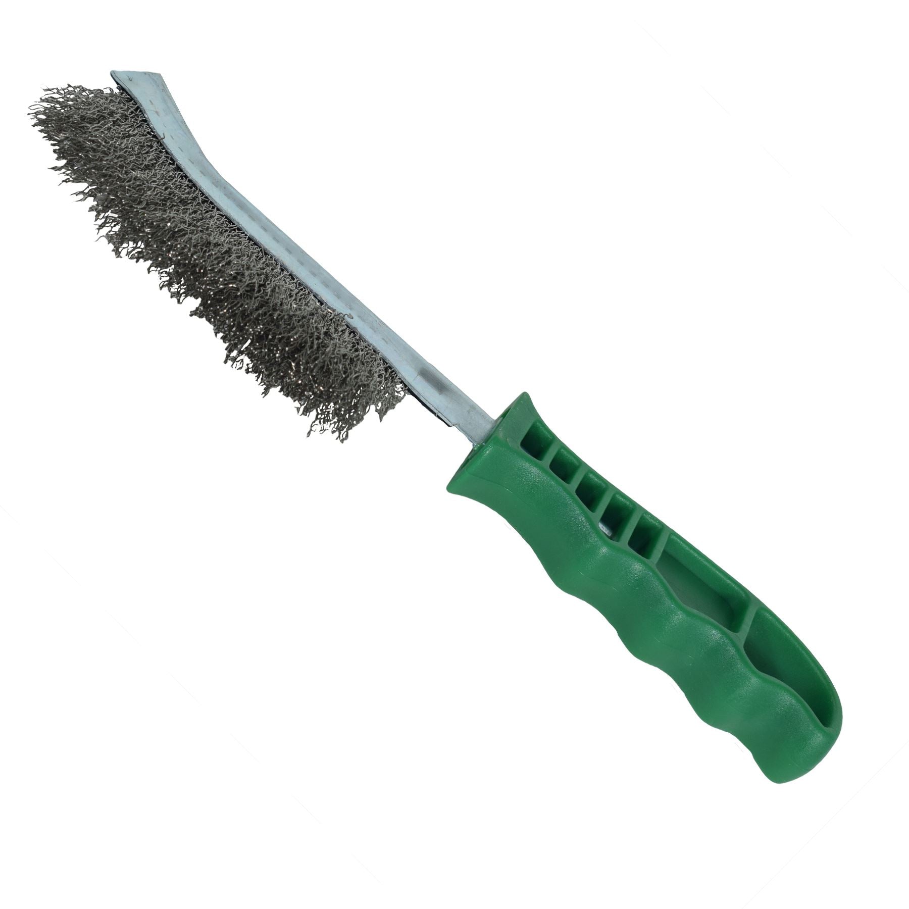 Stainless Steel Curved Wire Brush Rust Removal Cleaning Hand / Spid Brush