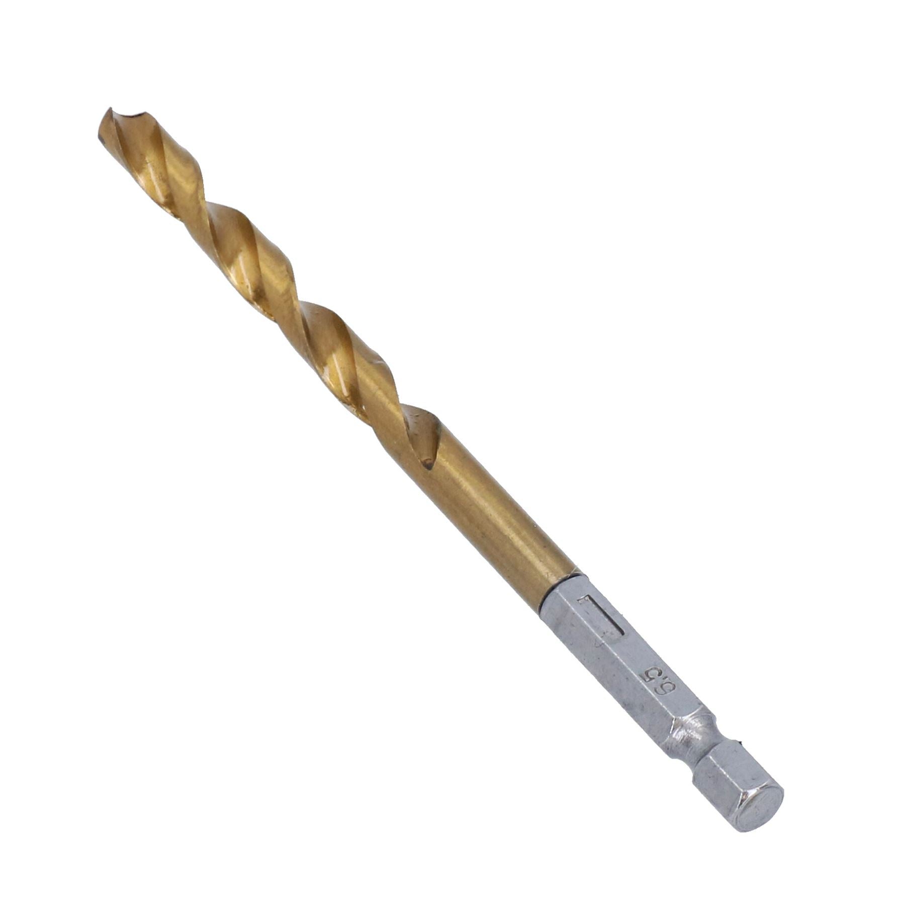Metric Titanium Drill Bit Set With 1/4" Hex Shank 1.5 - 6.5mm 13pc