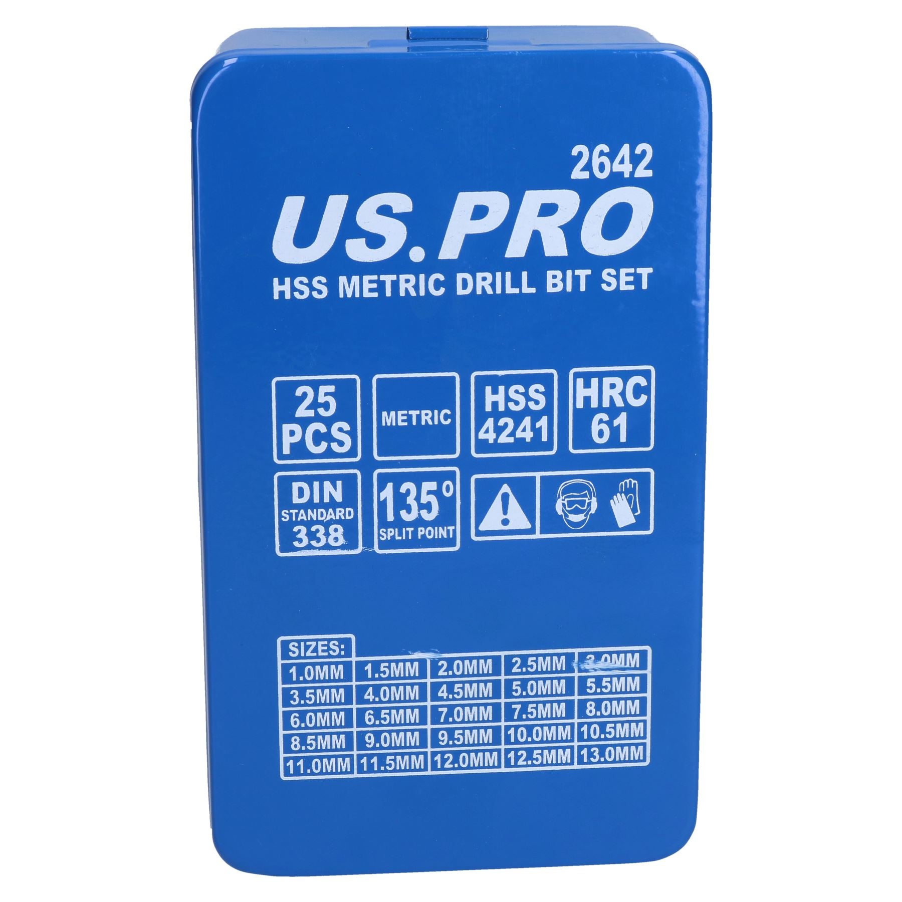 HSS Metric MM Drill Bit Set For Metal Wood Steel 1mm - 13mm 25pc Set