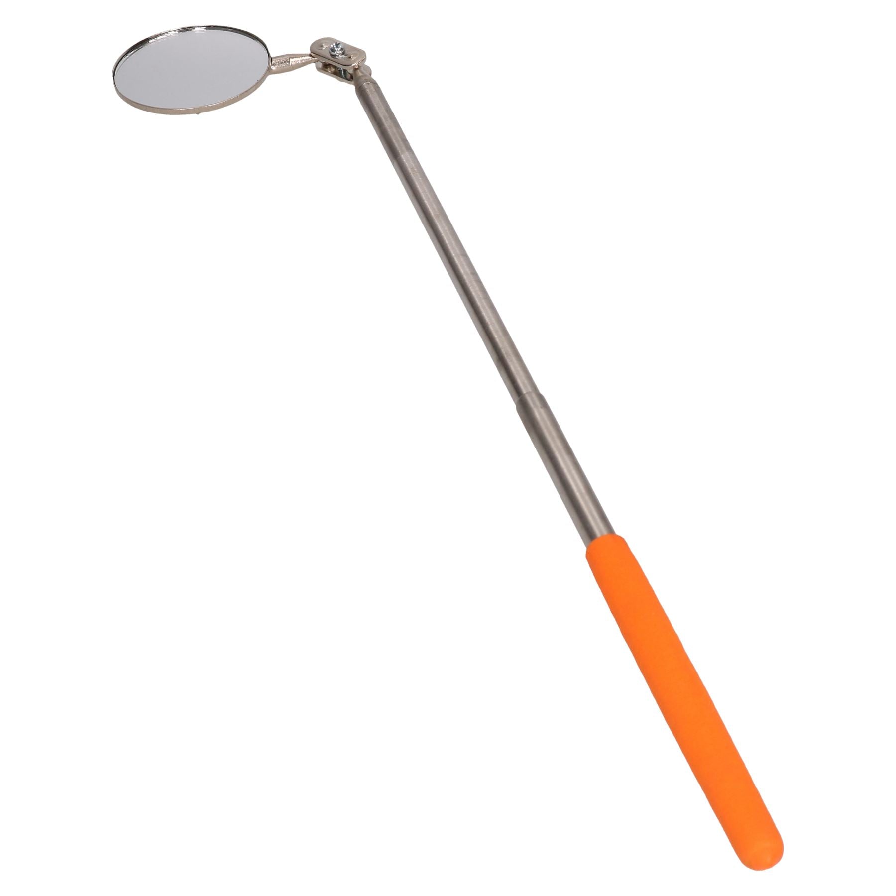 50mm Telescopic Extendable Inspection Mirror 210mm - 385mm Soft Grip Handle