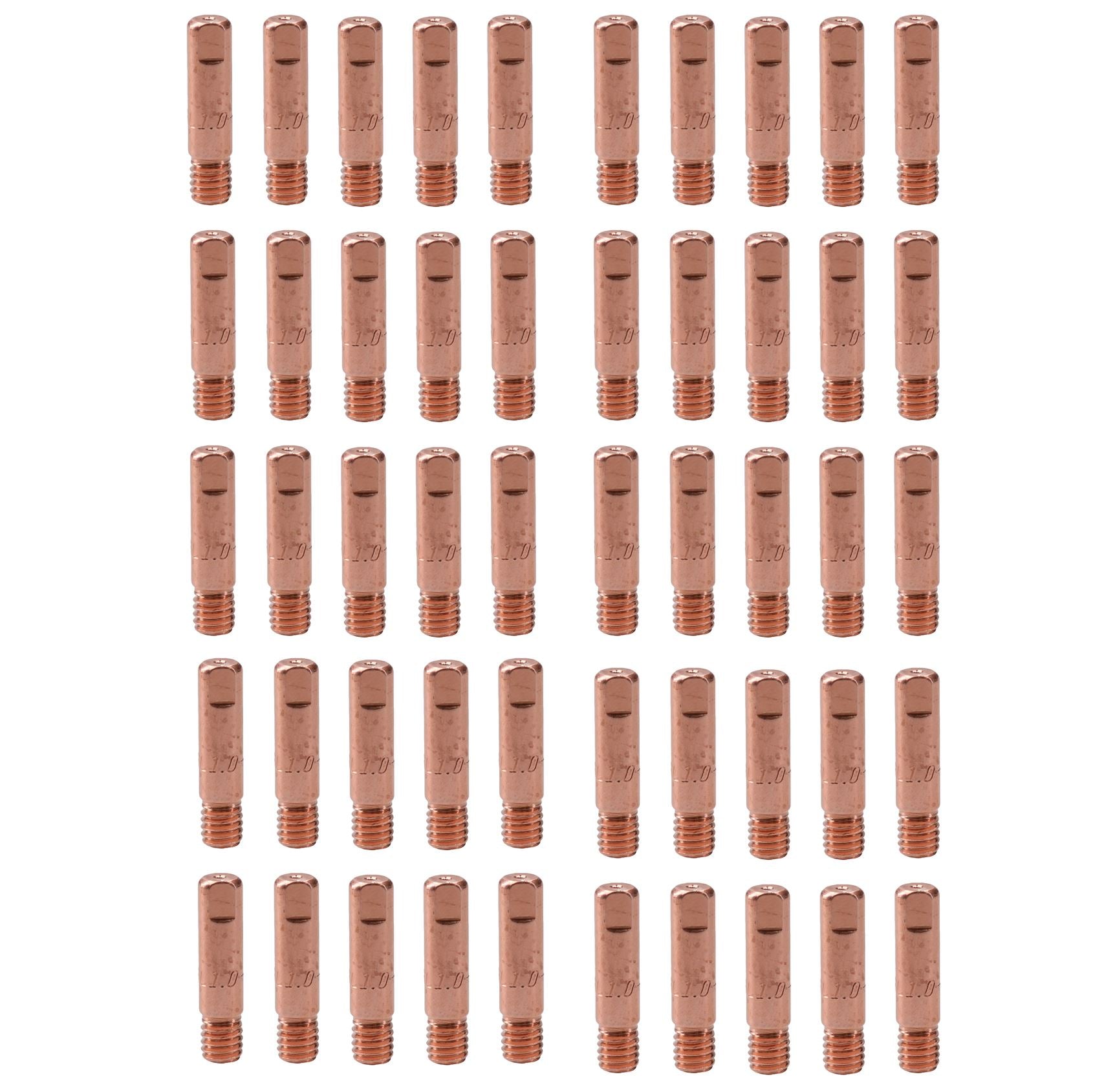 1.0mm 1mm Mig Welding Welder Round Contact Tips for MB15 Euro Torches 50pk