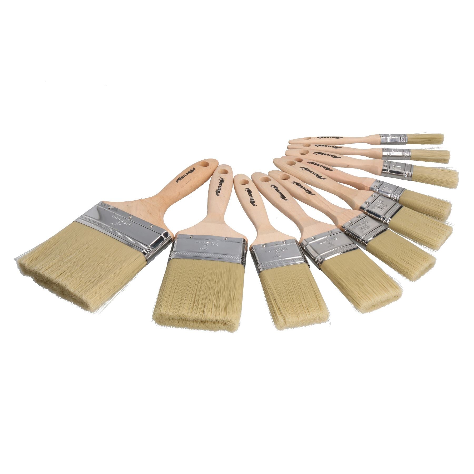 10pc Paint Brush Set Painters and Decorators Decorating Brush 12 – 100mm Width