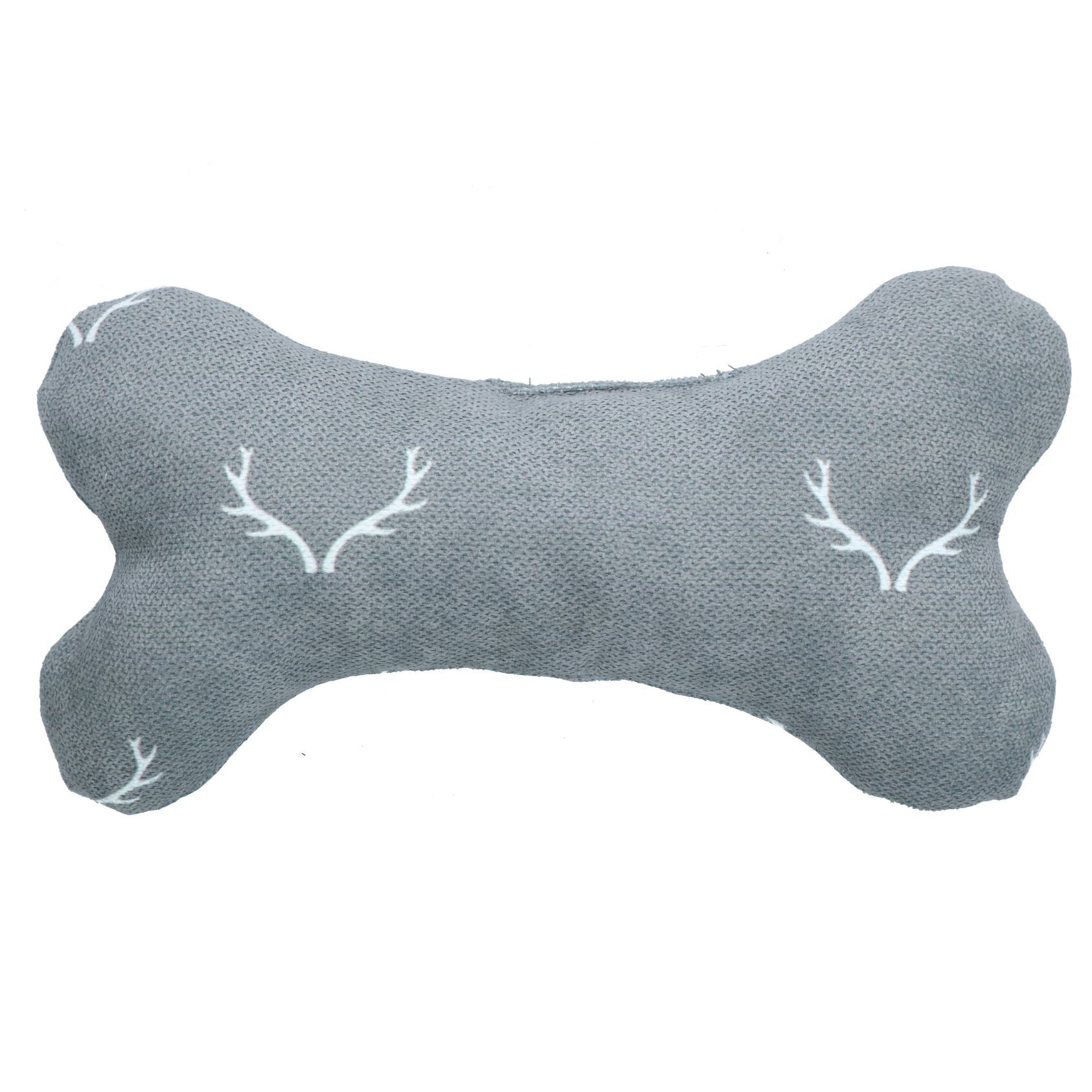 Dog Christmas Gift Plush Comfort Super Soft Antler Comfort Bone Toy 13x25cm