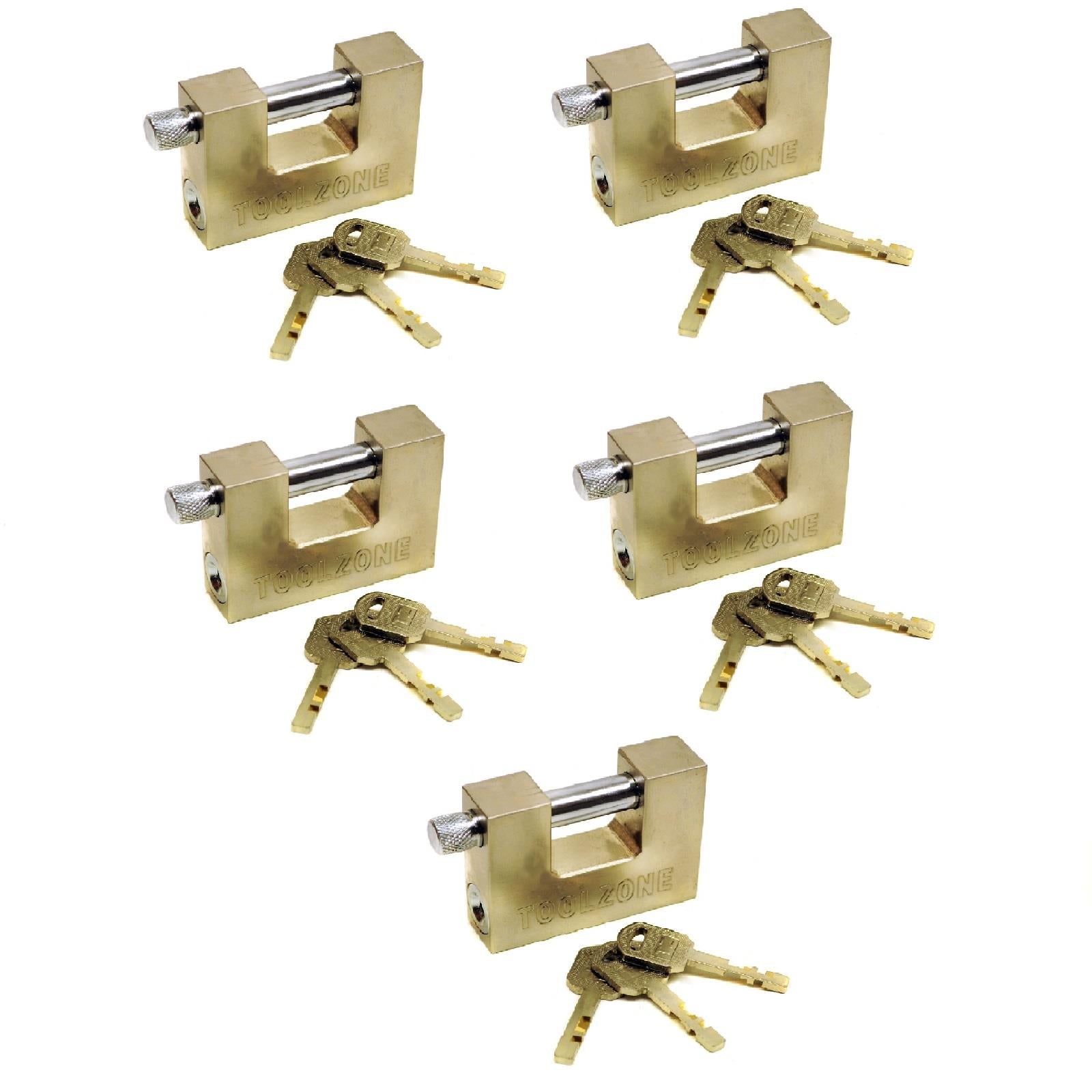 Shutter Padlocks Shipping Container Door Padlock Lock Security Solid Shed 3 Keys