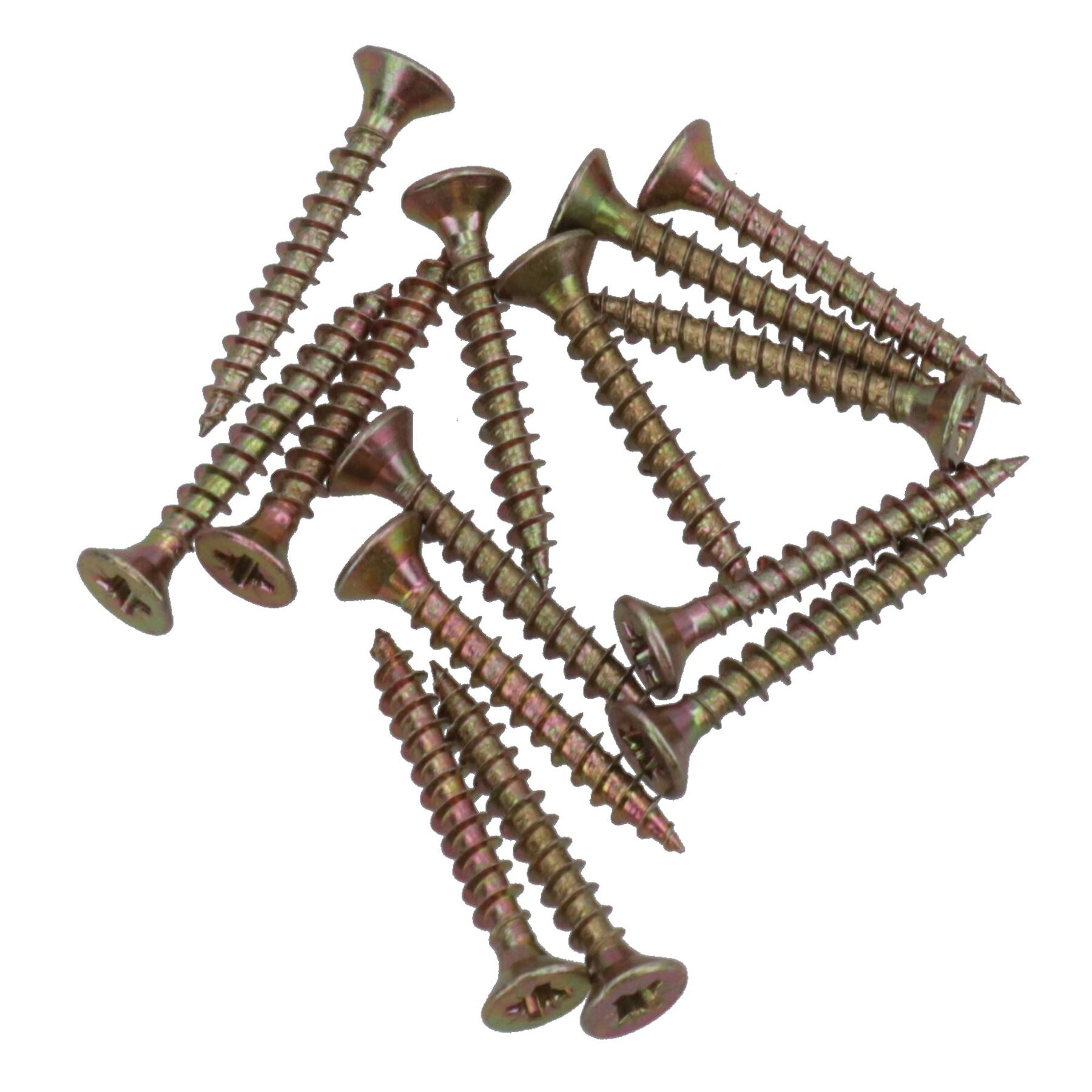 4mm x 30mm Countersunk Wood Chipboard Screw Fasteners PZ2 Drive