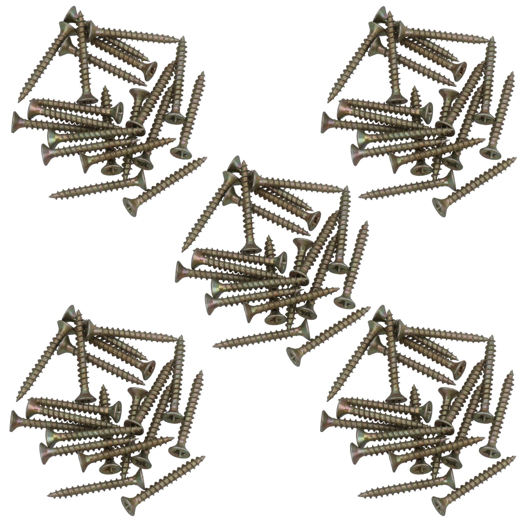 3.5mm x 30mm Countersunk Wood Chipboard Screw Fasteners PZ2 Drive
