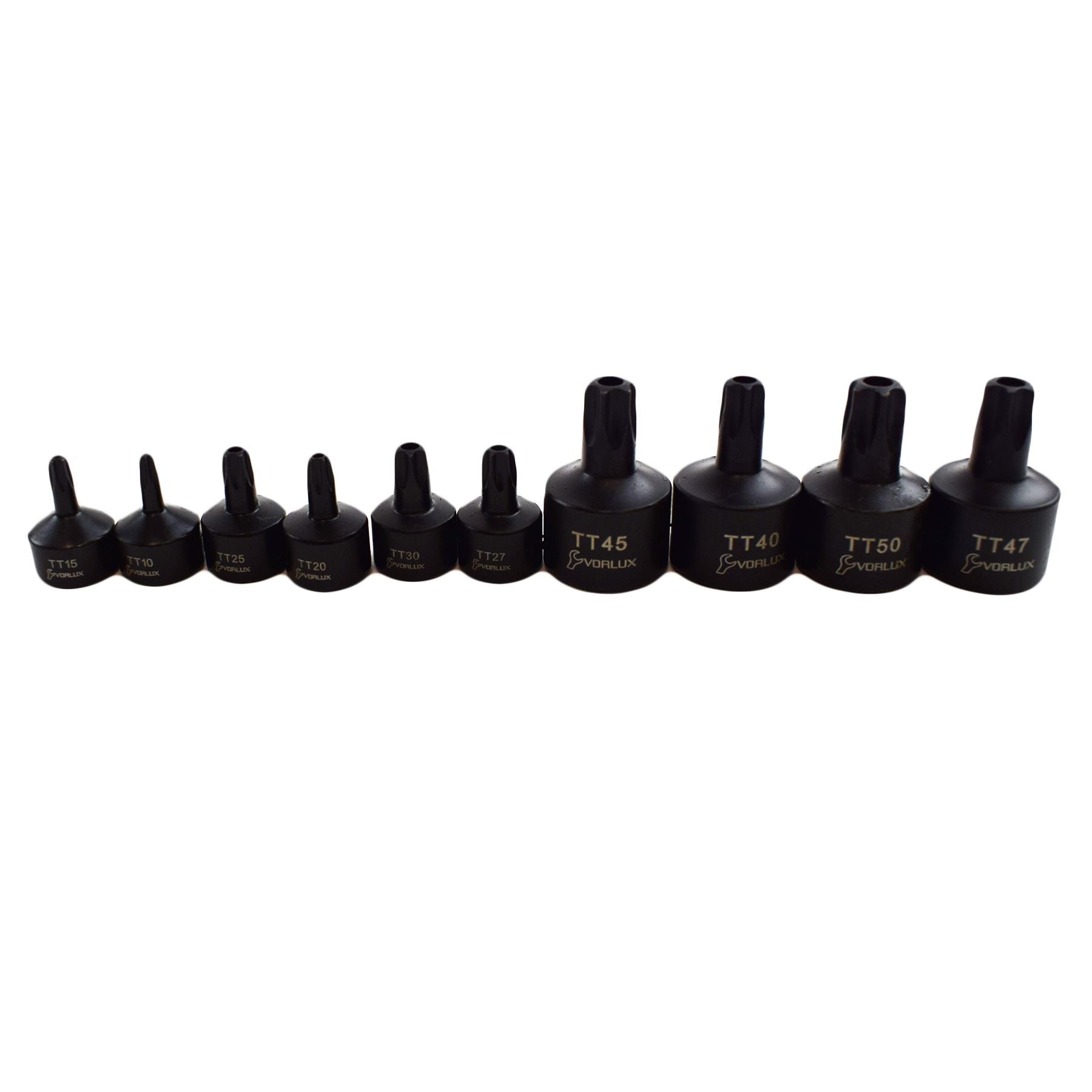 Impact Tamper Torx Star Bit Sockets 1/4" 3/8" Drive T10 - T50 10 pc Set Bergen