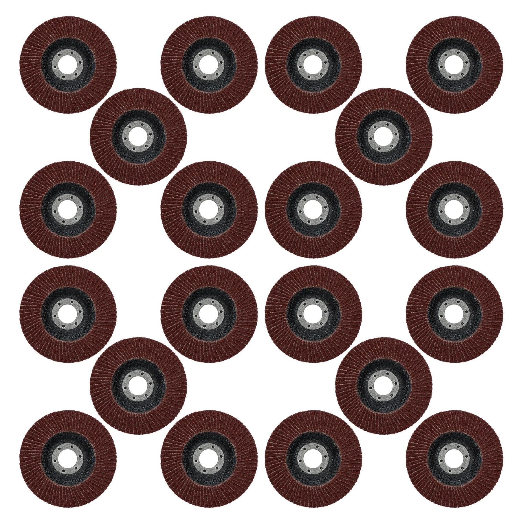 40 / 60 / 80 Grit Flap Discs Sanding Grinding For 4-1/2" Angle Grinders