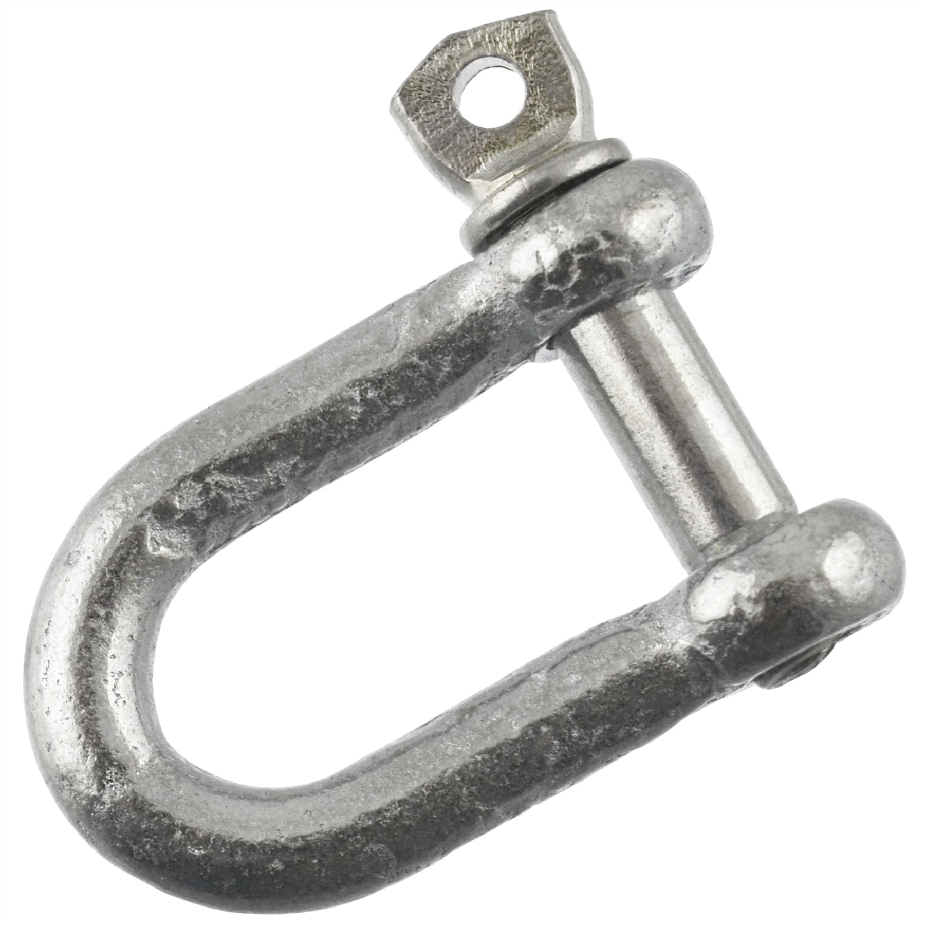 D Shackle Dee Link M6 - M12 Galvanised Steel Lifting Towing Rigging Pin Loop