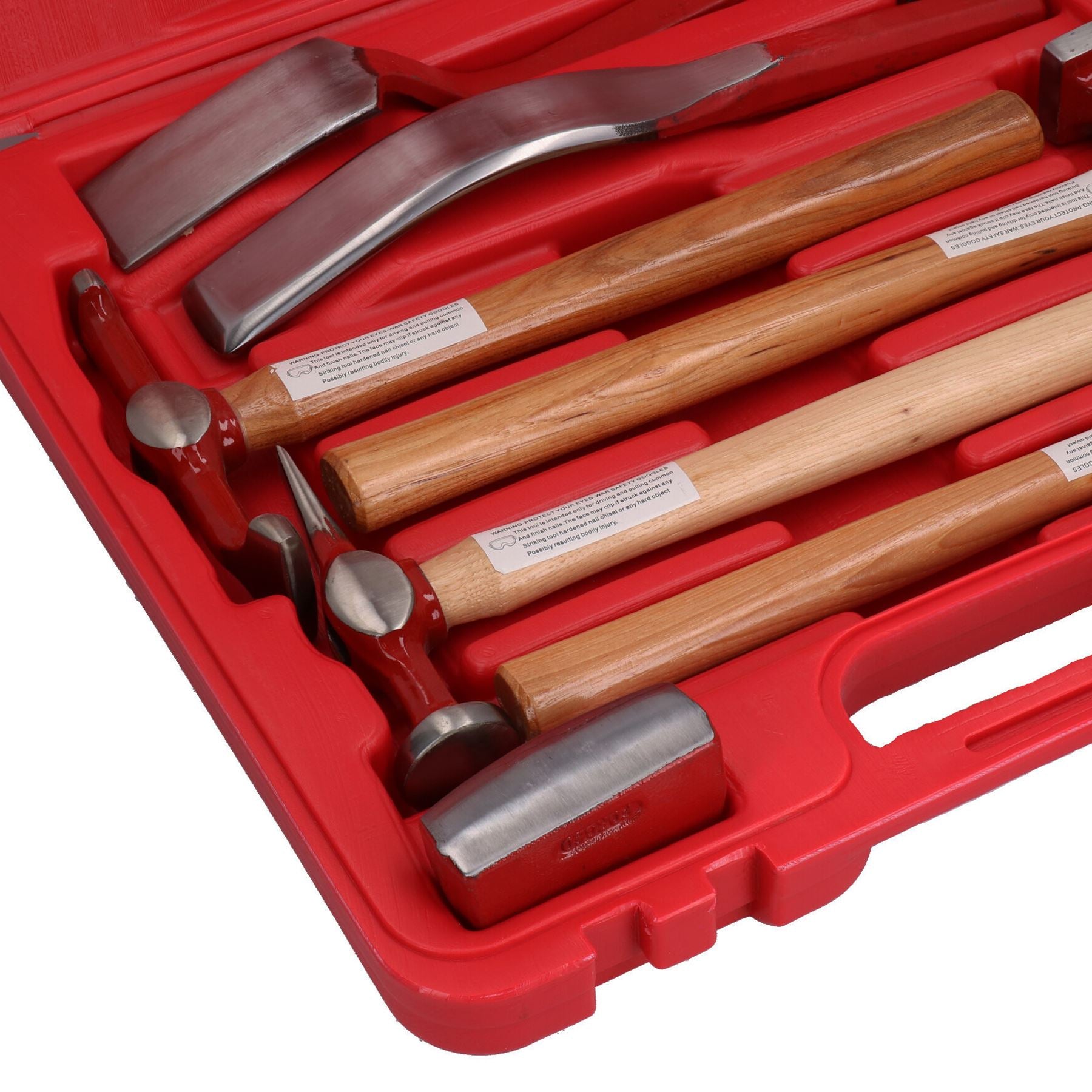 Auto body Repair Kit Panel Beating Hickory Hammers Dollies Shrinking Moulding