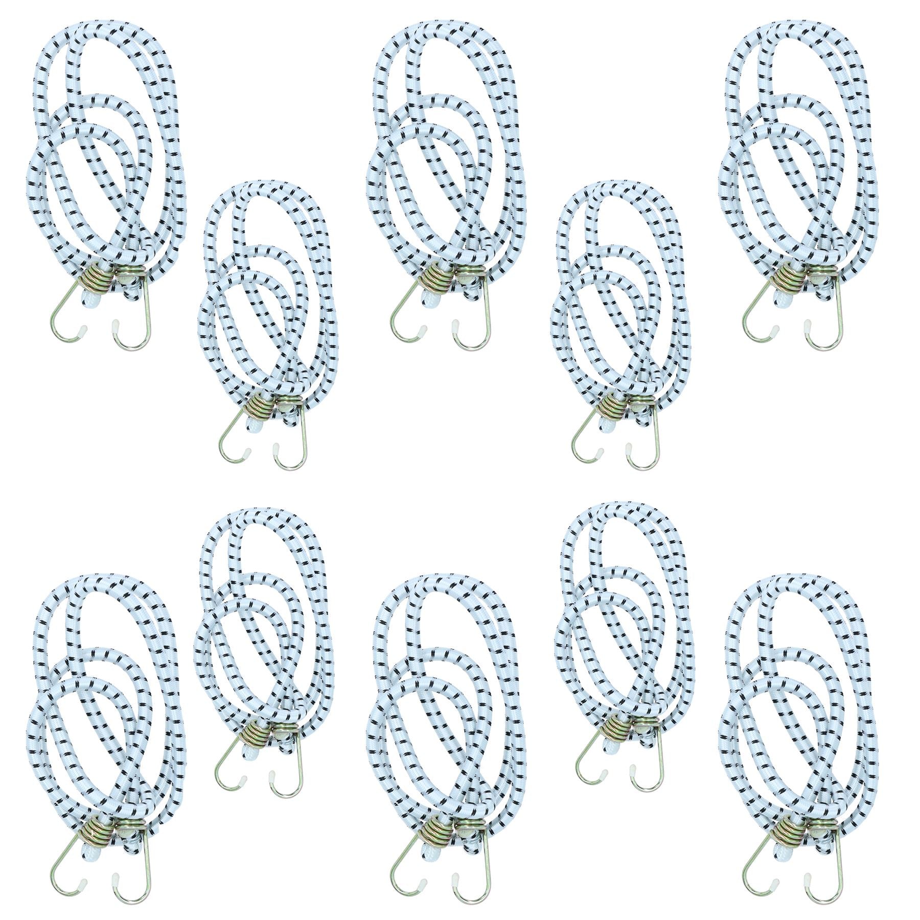 72” Heavy Duty Bungee Cords Fasteners Tie Downs Fastening Metal Hooks