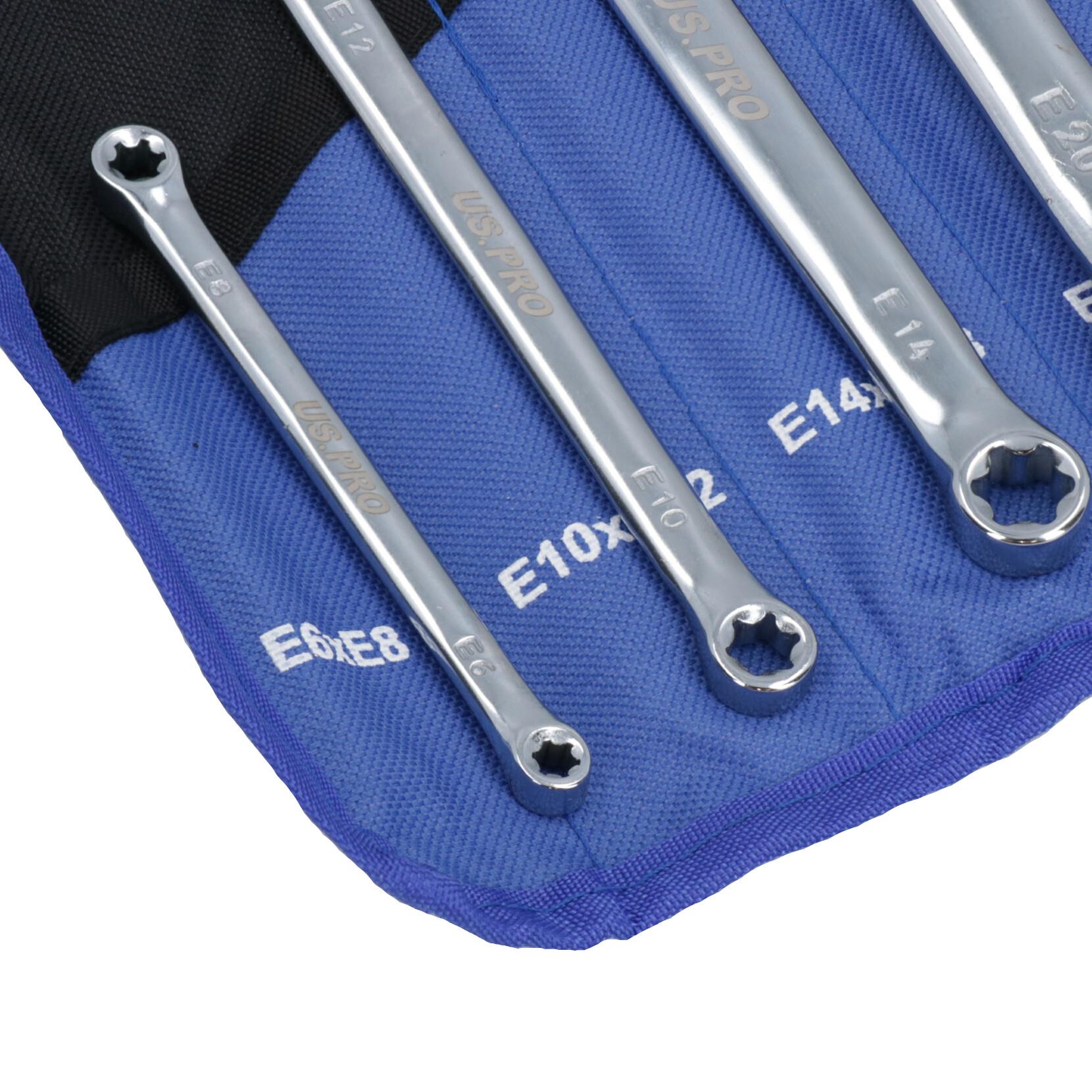 4pc star / female Torx / E - ring spanner set E6 - E24 AT328