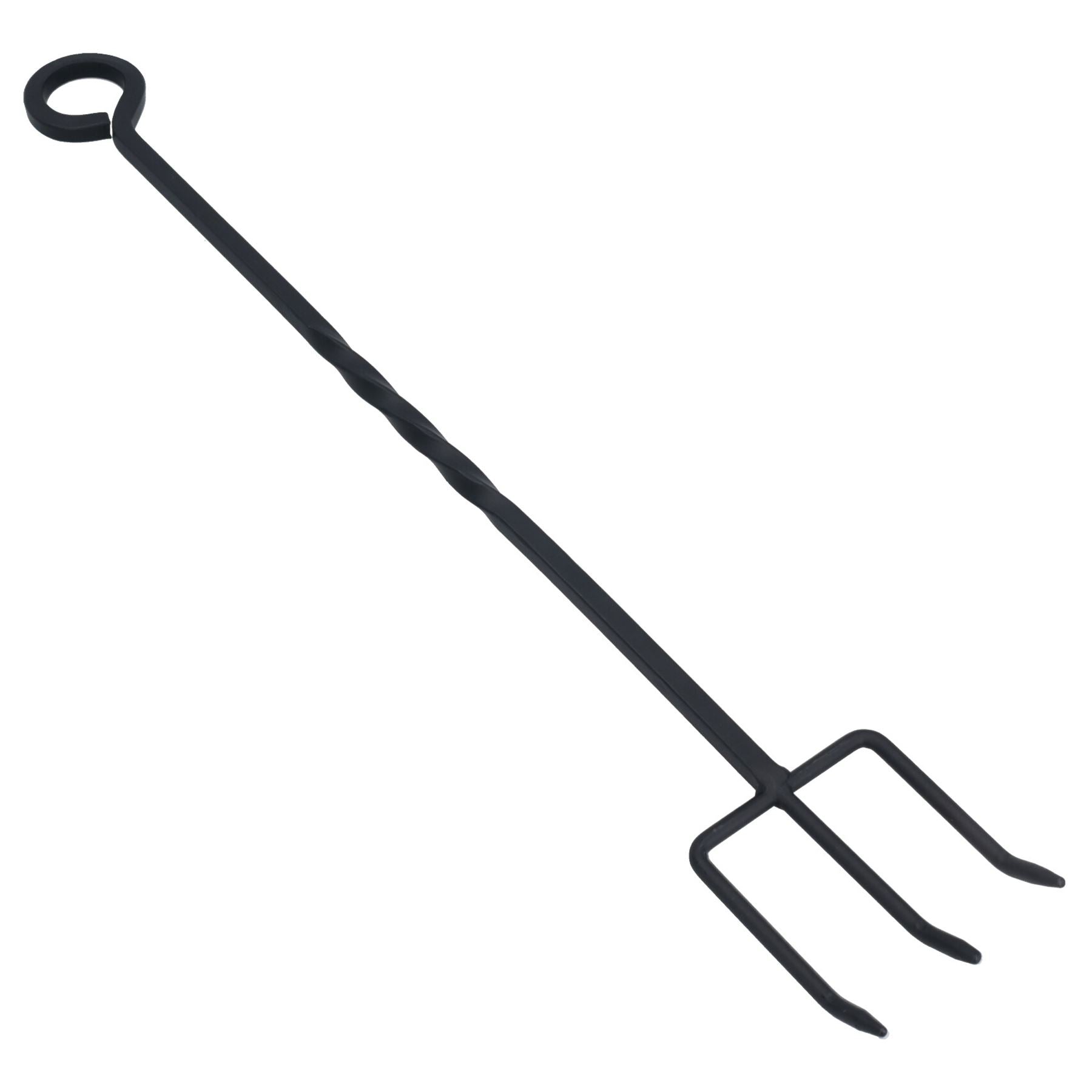 Toasting Fork Roaster Loop Twisted Fire Wood Burner Steel Metal 500mm Smore