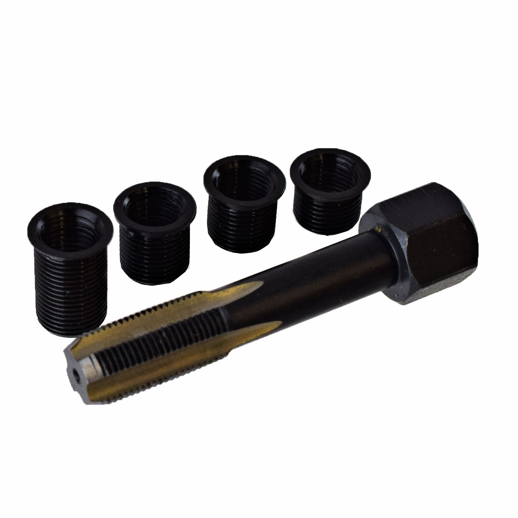 Spark Plug Rethreading Tap Thread Repair Set Kit M10 x 1 4 Inserts Re-Thread