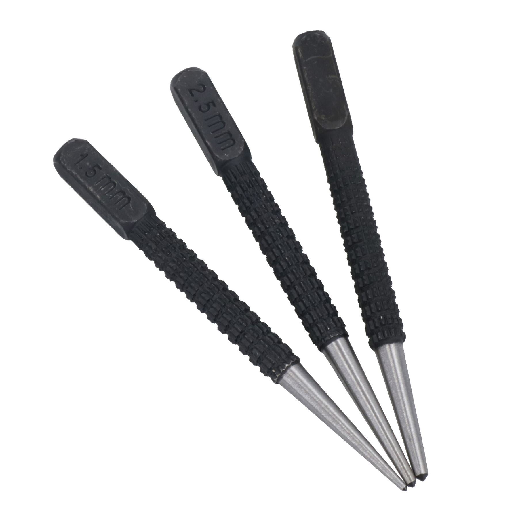 Centre Punch / Dot Marking 3pc Metal Marking Centre Wood Scribe Nail TE249