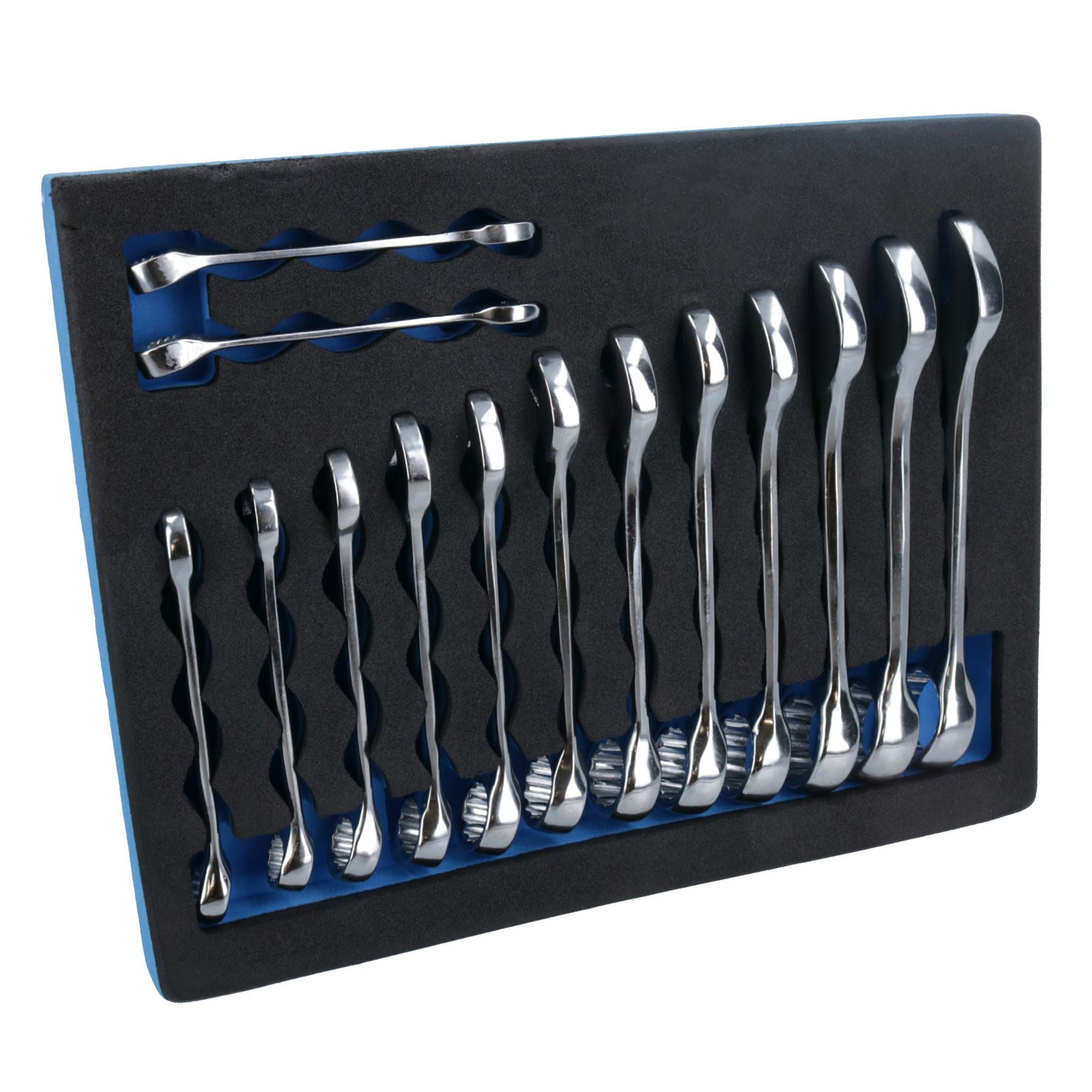 Metric MM Stubby Combination Spanner Wrench 6mm – 19mm 14pc In EVA Tray