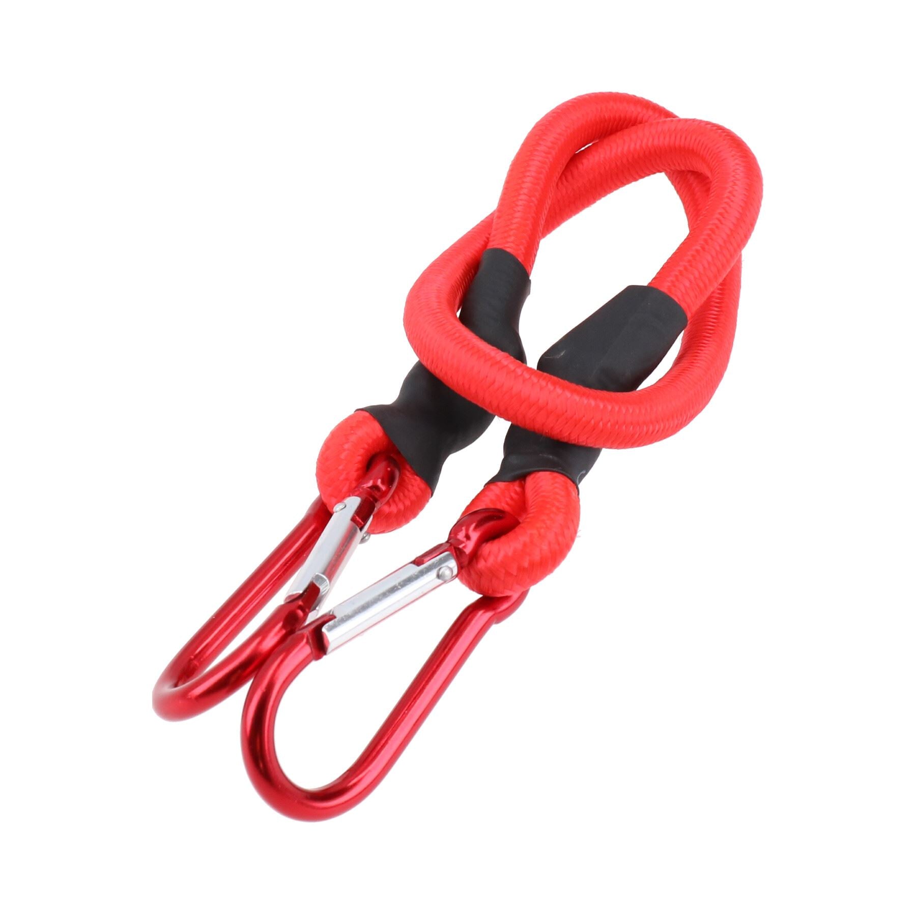24” 60cm Bungee Rope with Carabiner Clips Cords Elastic Tie Down Fasteners