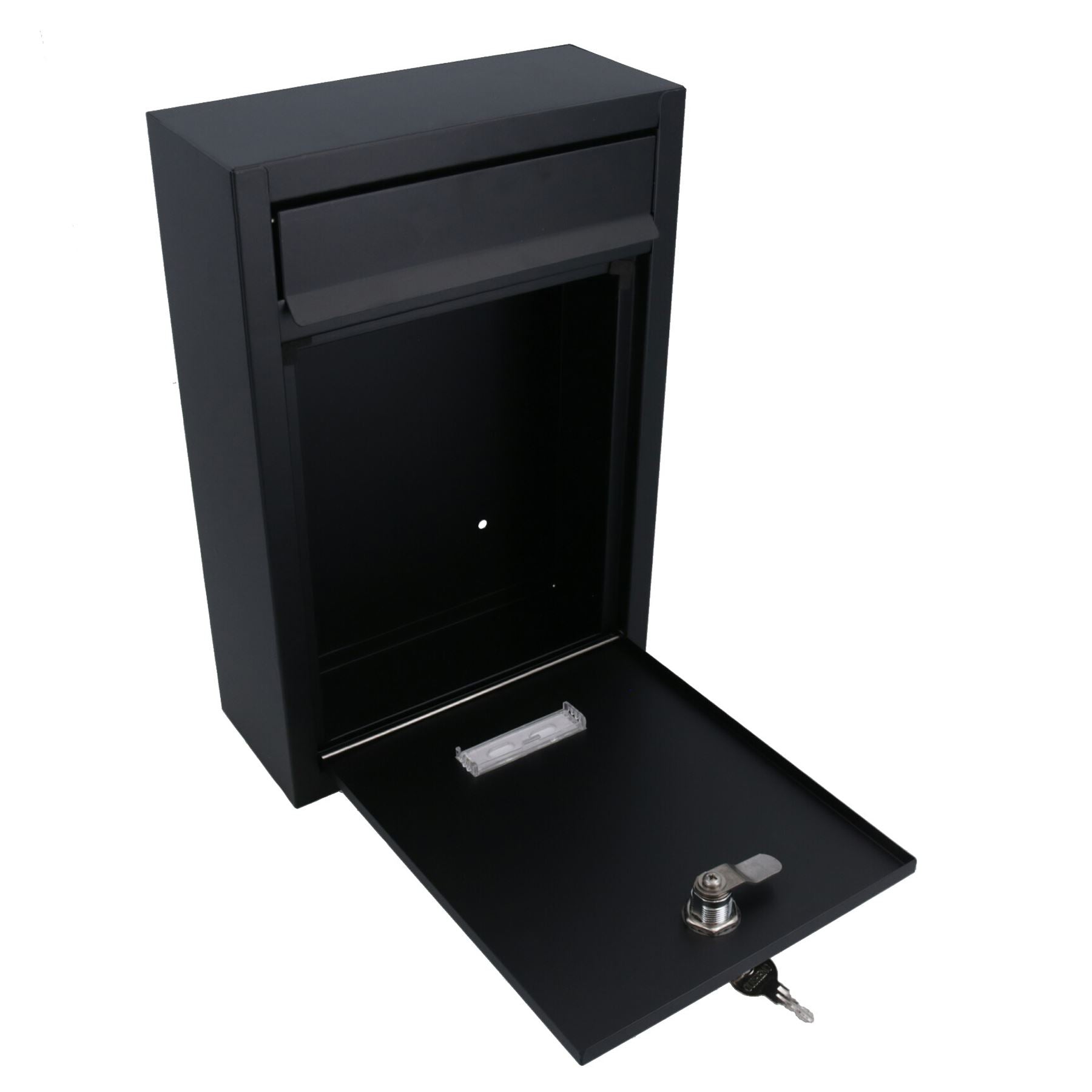 Modern Style Letter Post Mail Box Metal Wall Door Gate House Lockable Garden