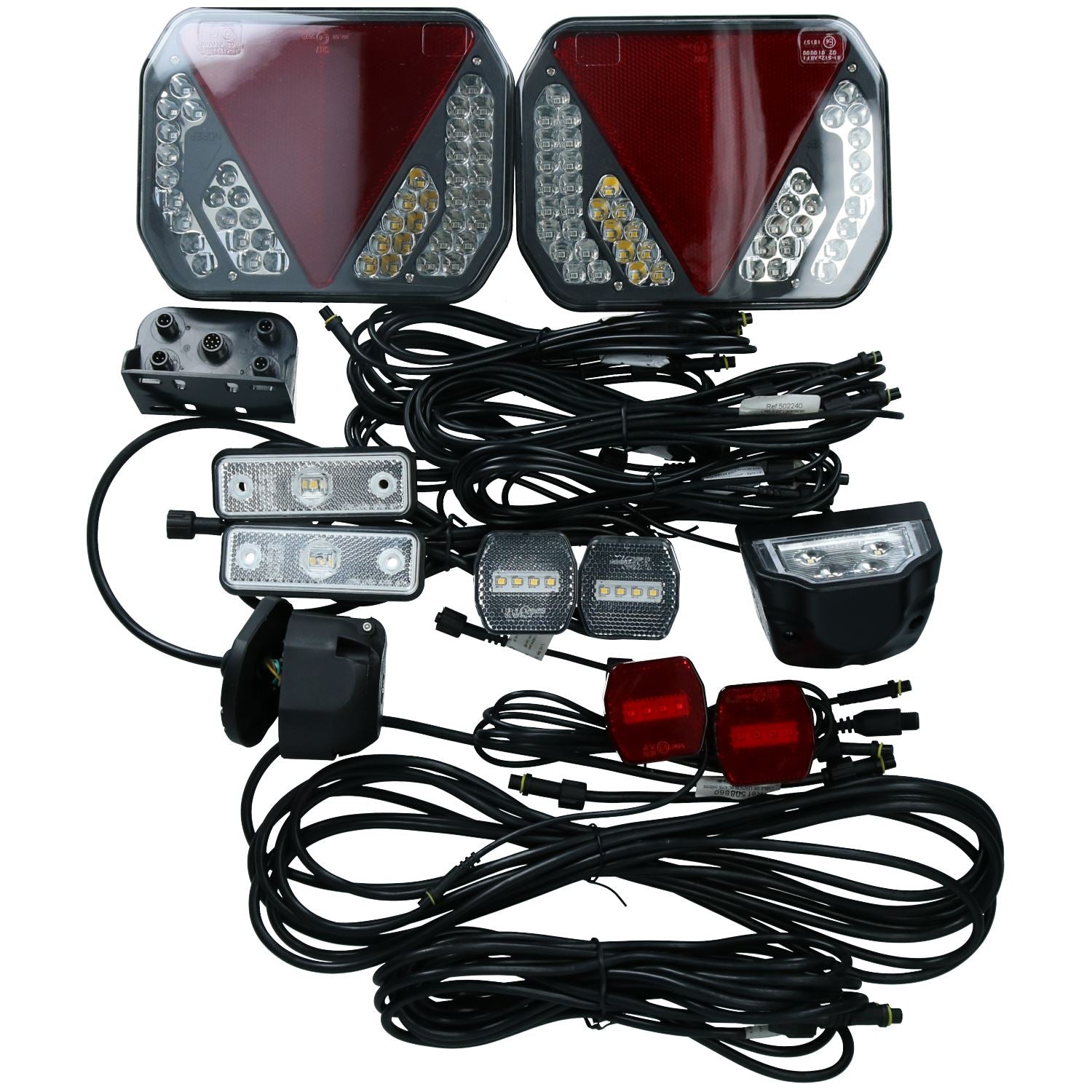 Trailer LED Light Wiring Loom Kit Side Front Marker Quick Connect Prof