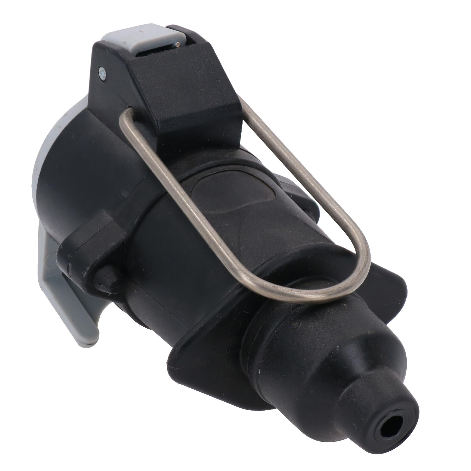 Tow Bar Electrics 7 pin S Type Plastic Grey Flying Socket for Caravans TR044B