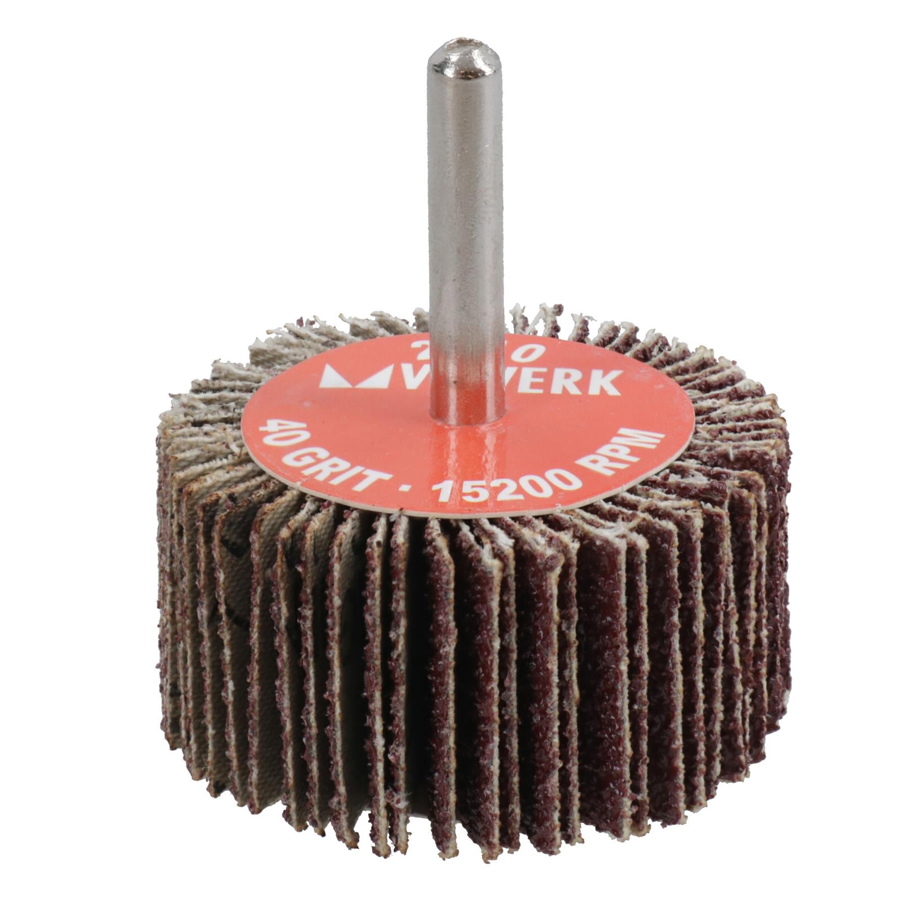 Flap Wheel Disc Shaft Mounted Abrasive Sanding Drill 50mm 40Grit 10PK AT352