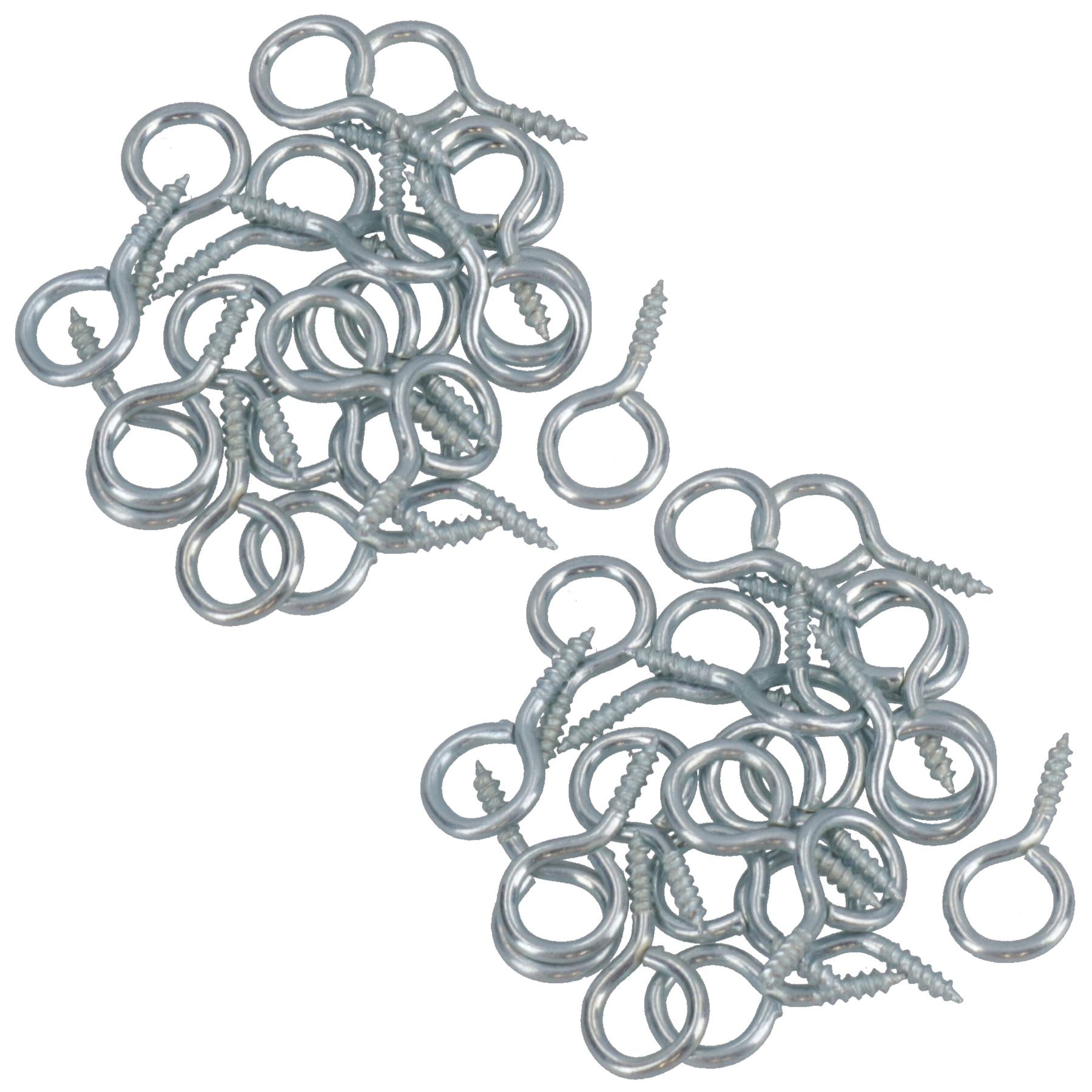Screw Eye Hooks Fasteners Picture Curtain Hanger 6mm Hook 17mm Length