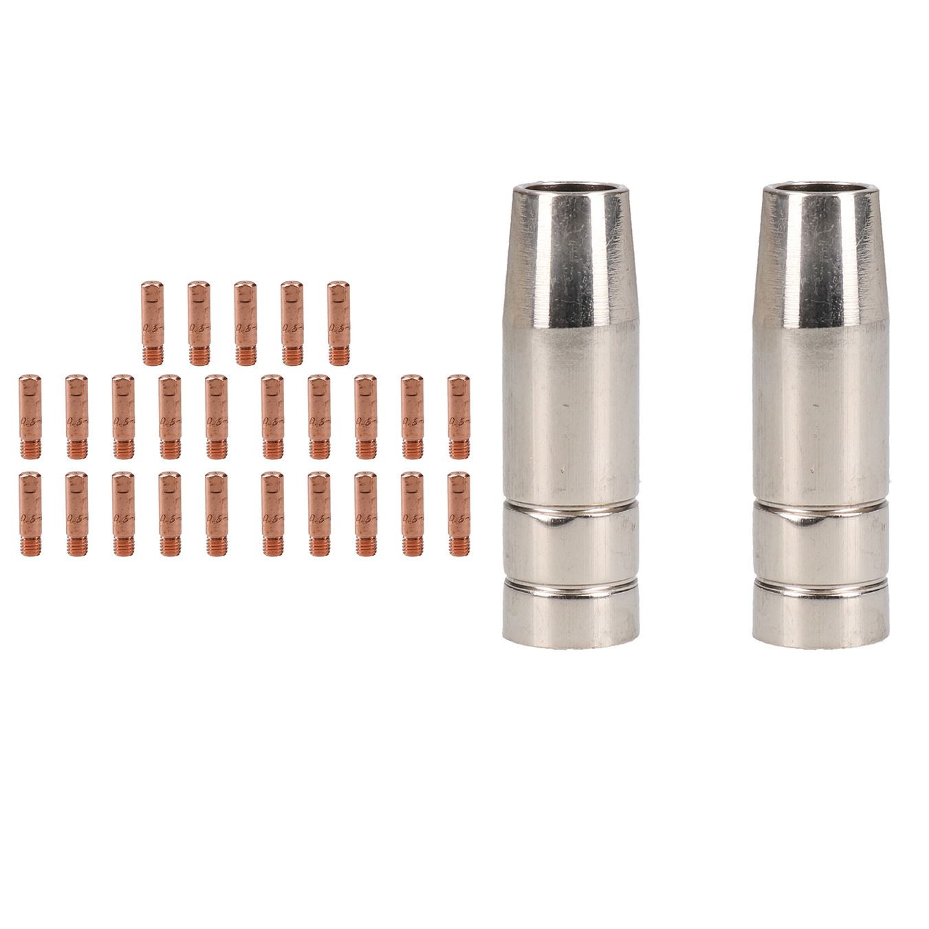 Cebora 130 & 110 / Snap On 130 2 x Shroud / Nozzle & Welding Tips