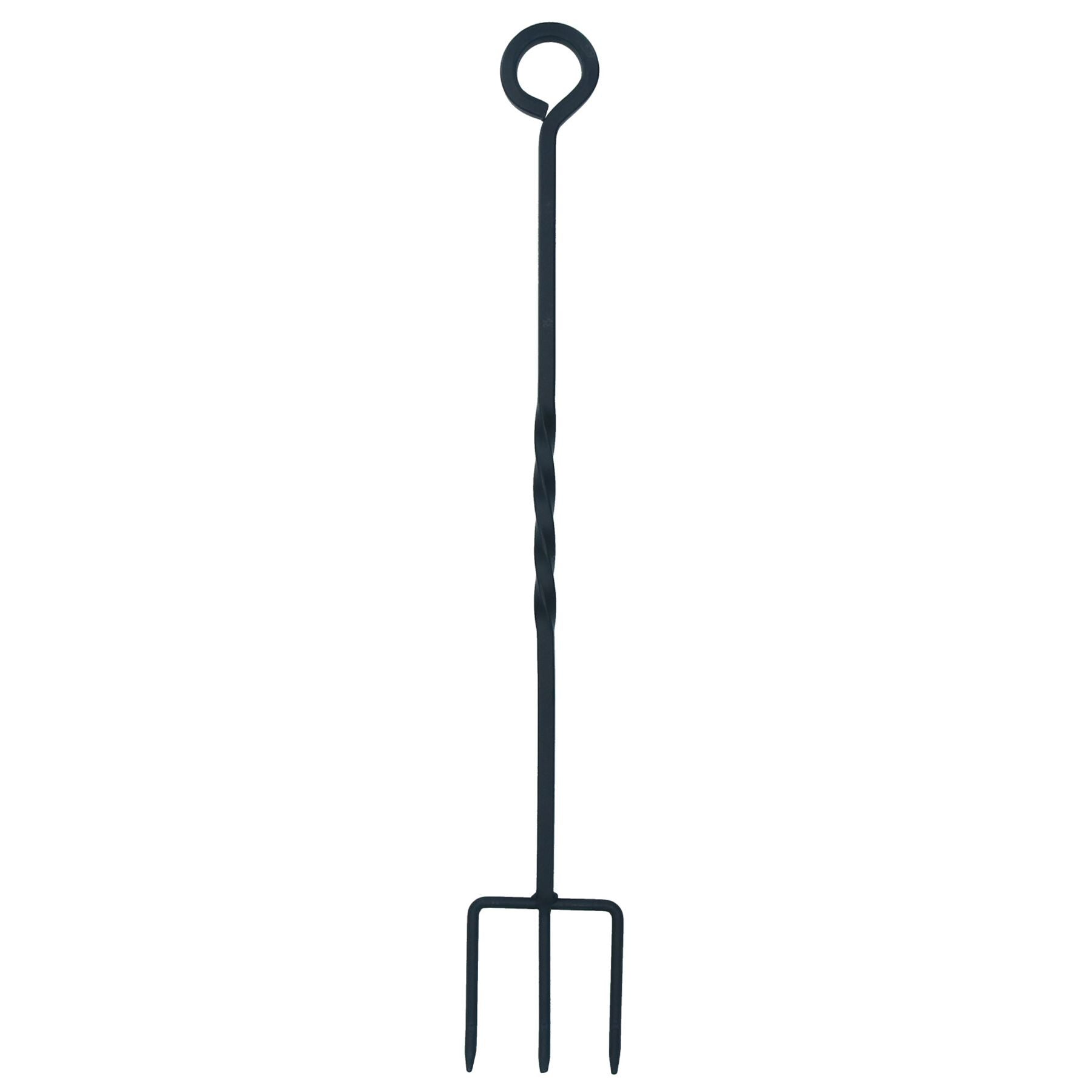Toasting Fork Roaster Loop Twisted Fire Wood Burner Steel Metal 500mm Smore