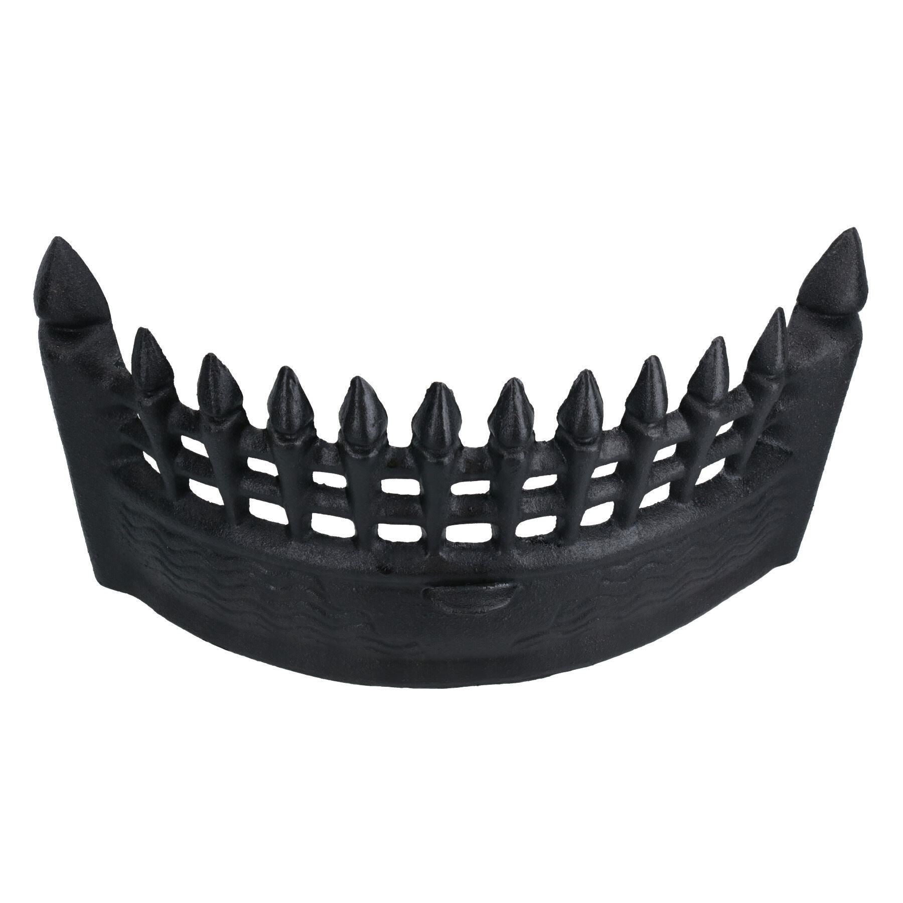 17" Fire Grate Front Fireplace Cast Iron Log Coal Saver Open Basket Castle Metal